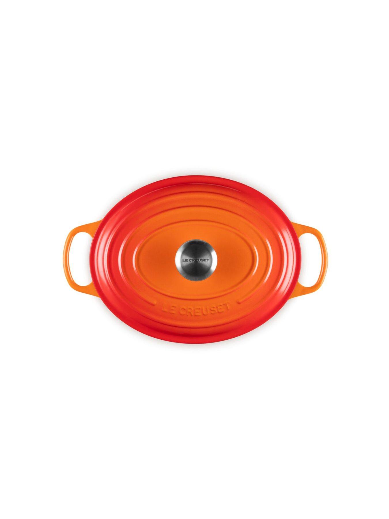 Image 5 of 7 of Le Creuset Signature Cast Iron Oval Casserole 29cm Volcanic