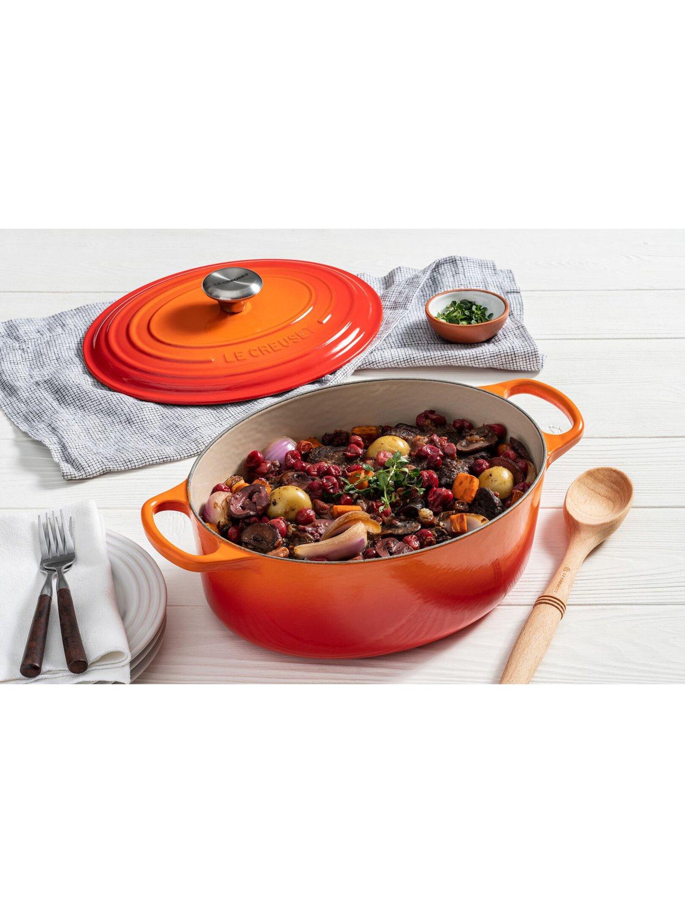 Image 7 of 7 of Le Creuset Signature Cast Iron Oval Casserole 29cm Volcanic