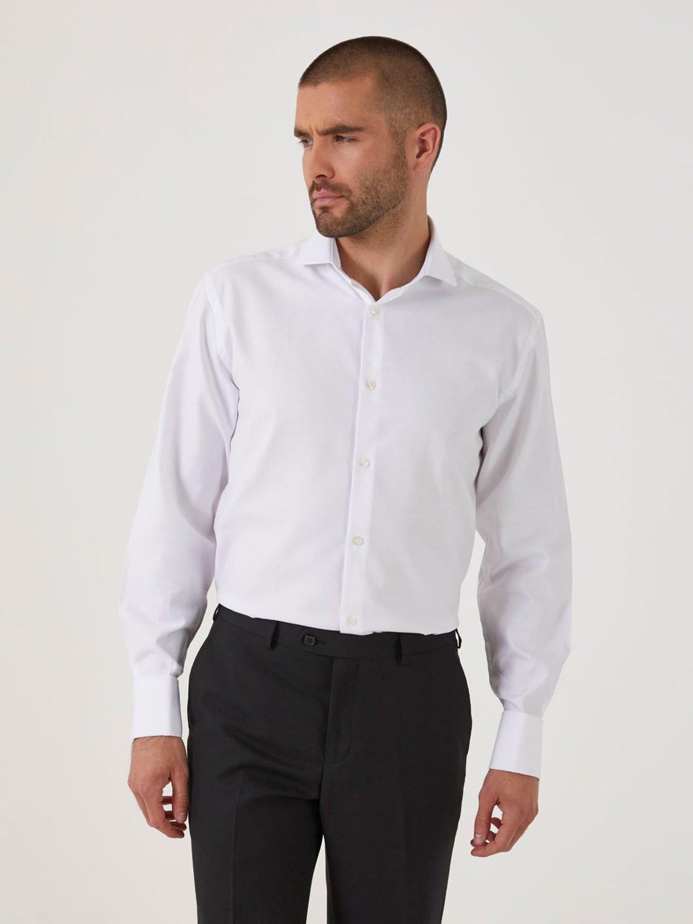 19 inch dress shirts Men's 19" Collar Shirts | XL Men's Shirts