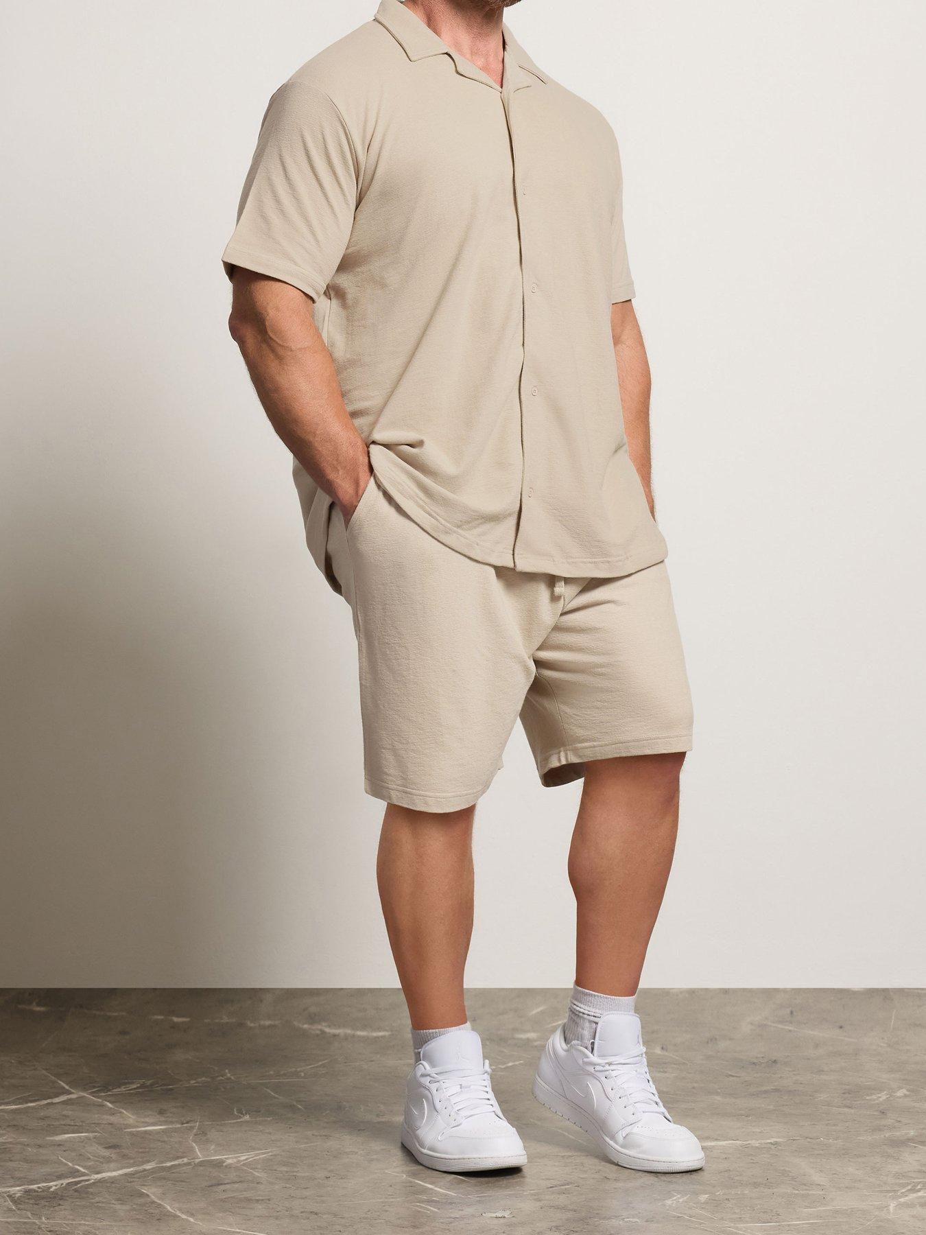 BadRhino Lightweight Cotton Jersey Shorts, Natural, Size Xl, Men