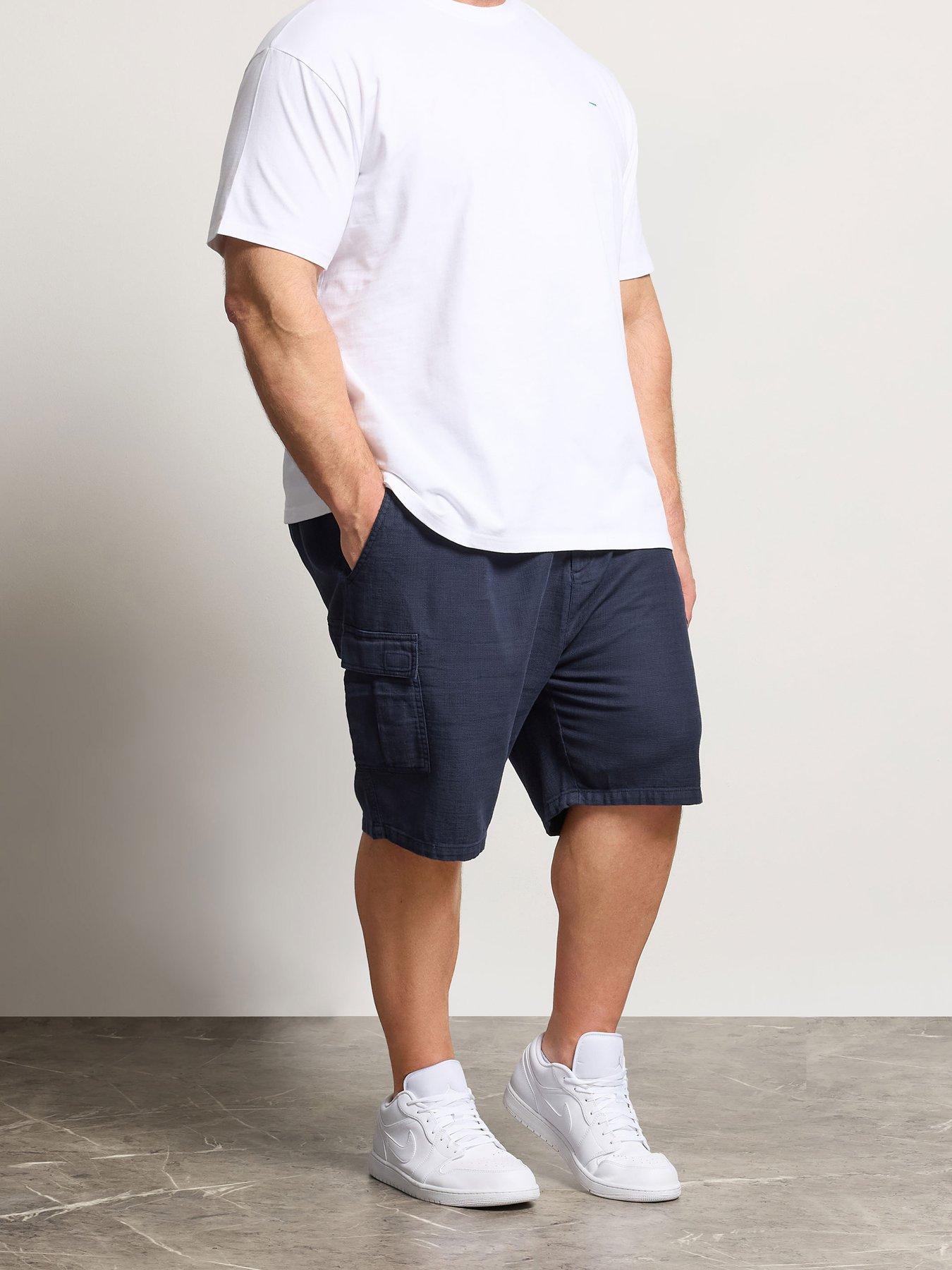 BadRhino Washed Cargo Shorts, Blue, Size 1Xl, Men