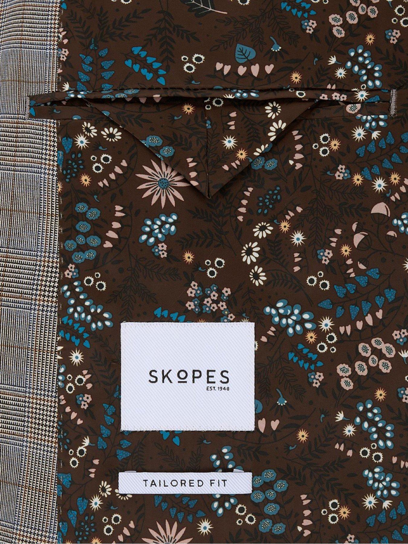Image 6 of 7 of Skopes Maron Tailored Fit Suit Jacket - Beige