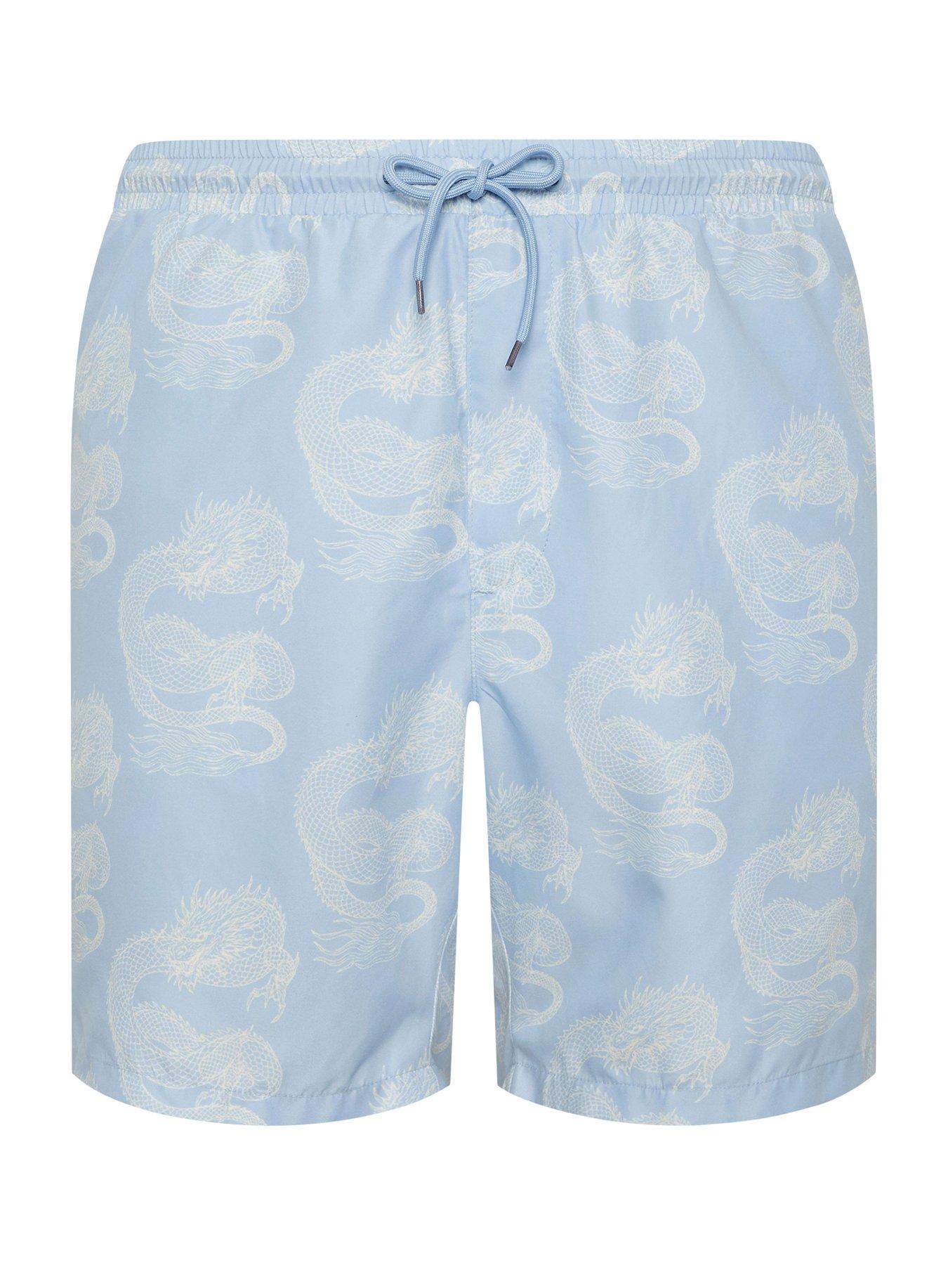 Image 5 of 5 of BadRhino Badrhino Dragon Printed Swim Shorts