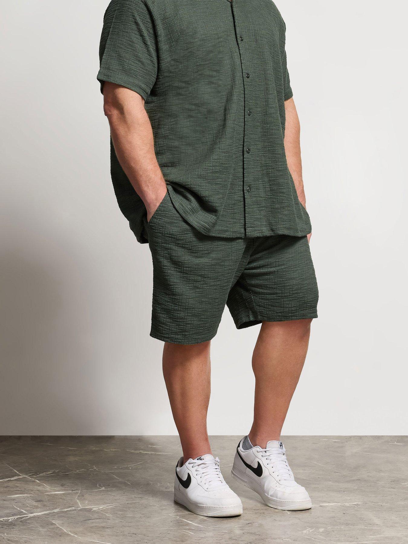 Image 1 of 5 of BadRhino Textured Shorts - Green