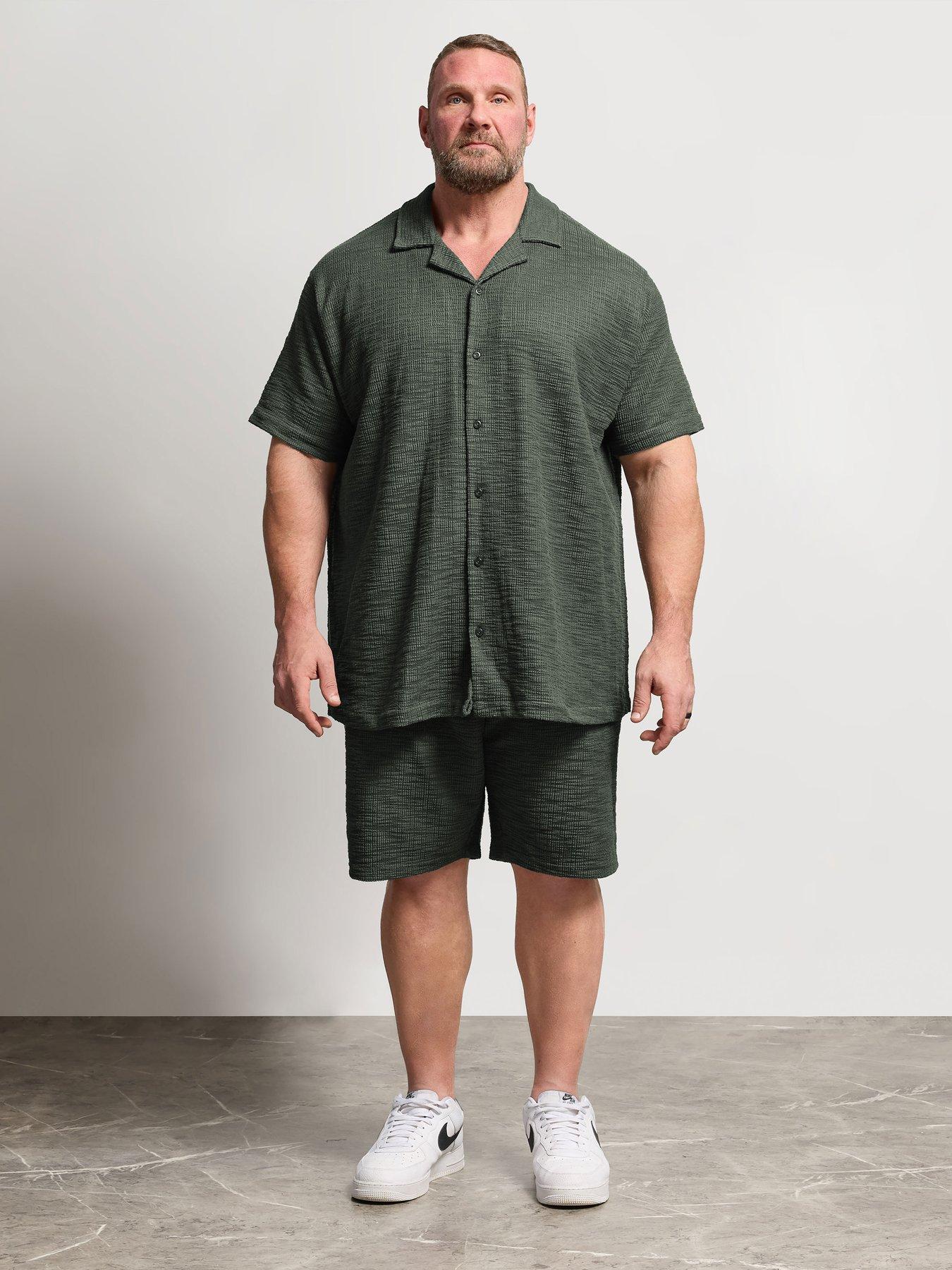 Image 3 of 5 of BadRhino Textured Shorts - Green