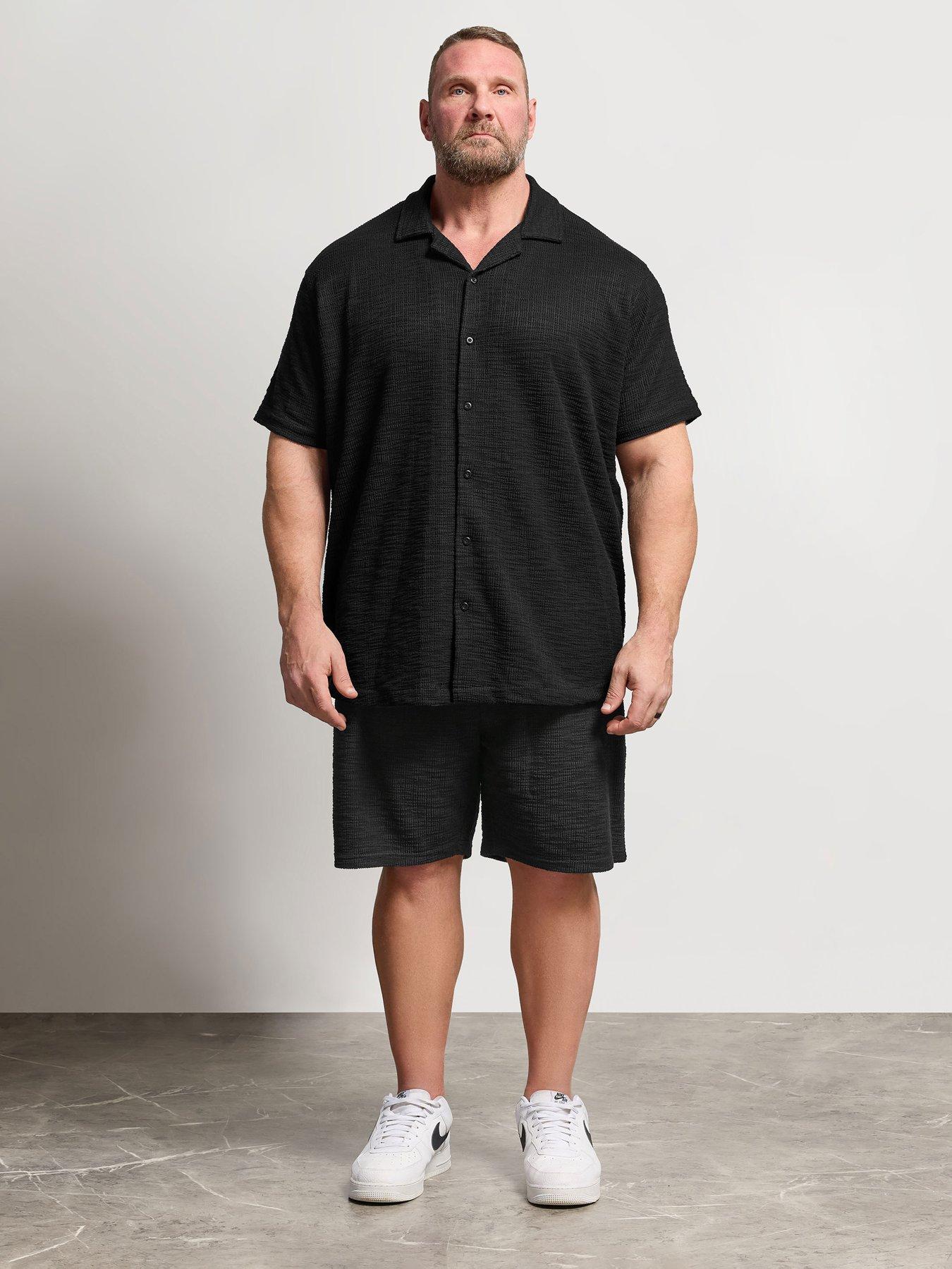 Image 3 of 5 of BadRhino Textured Shorts - Black