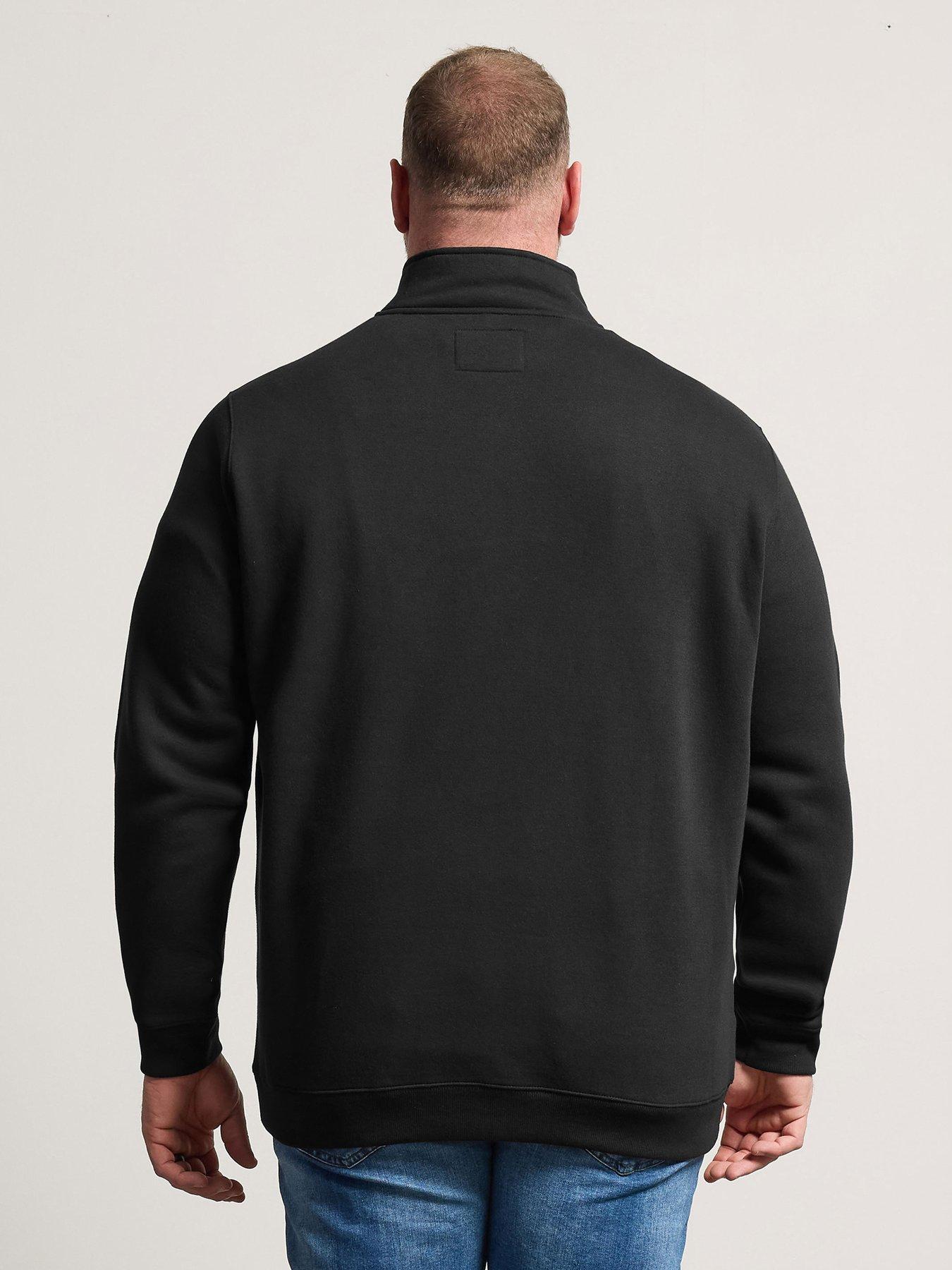 Image 2 of 5 of BadRhino Loopback 1/4 Zip Sweat Polo - Black