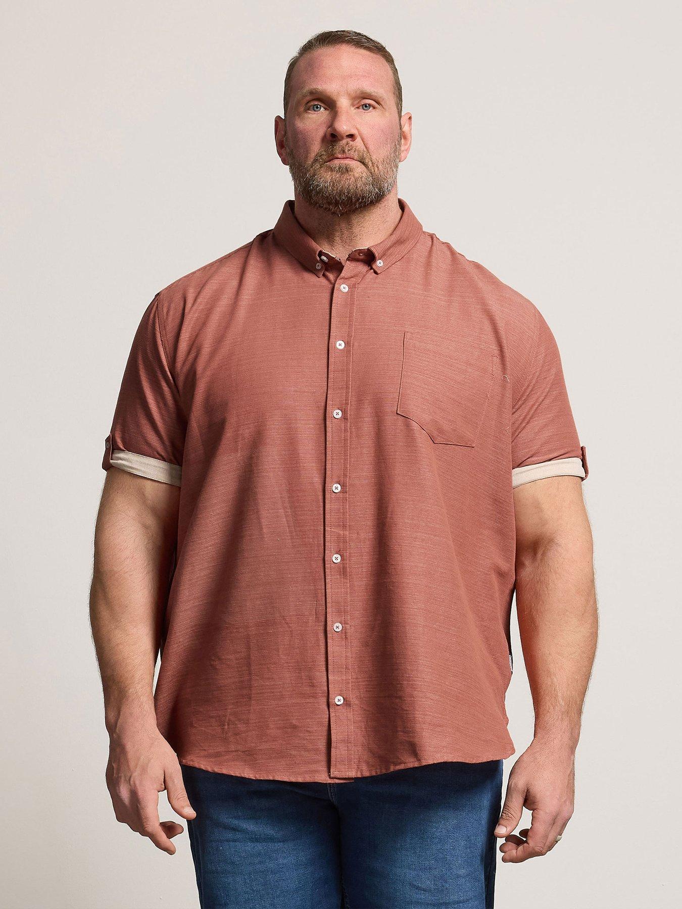 Badrhino Slub Short Sleeve Shirt - Orange