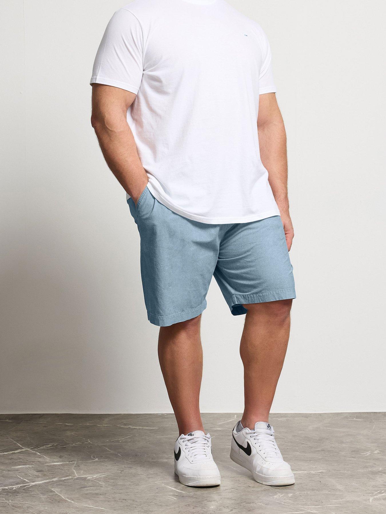 Badrhino Chambray Cotton Shorts