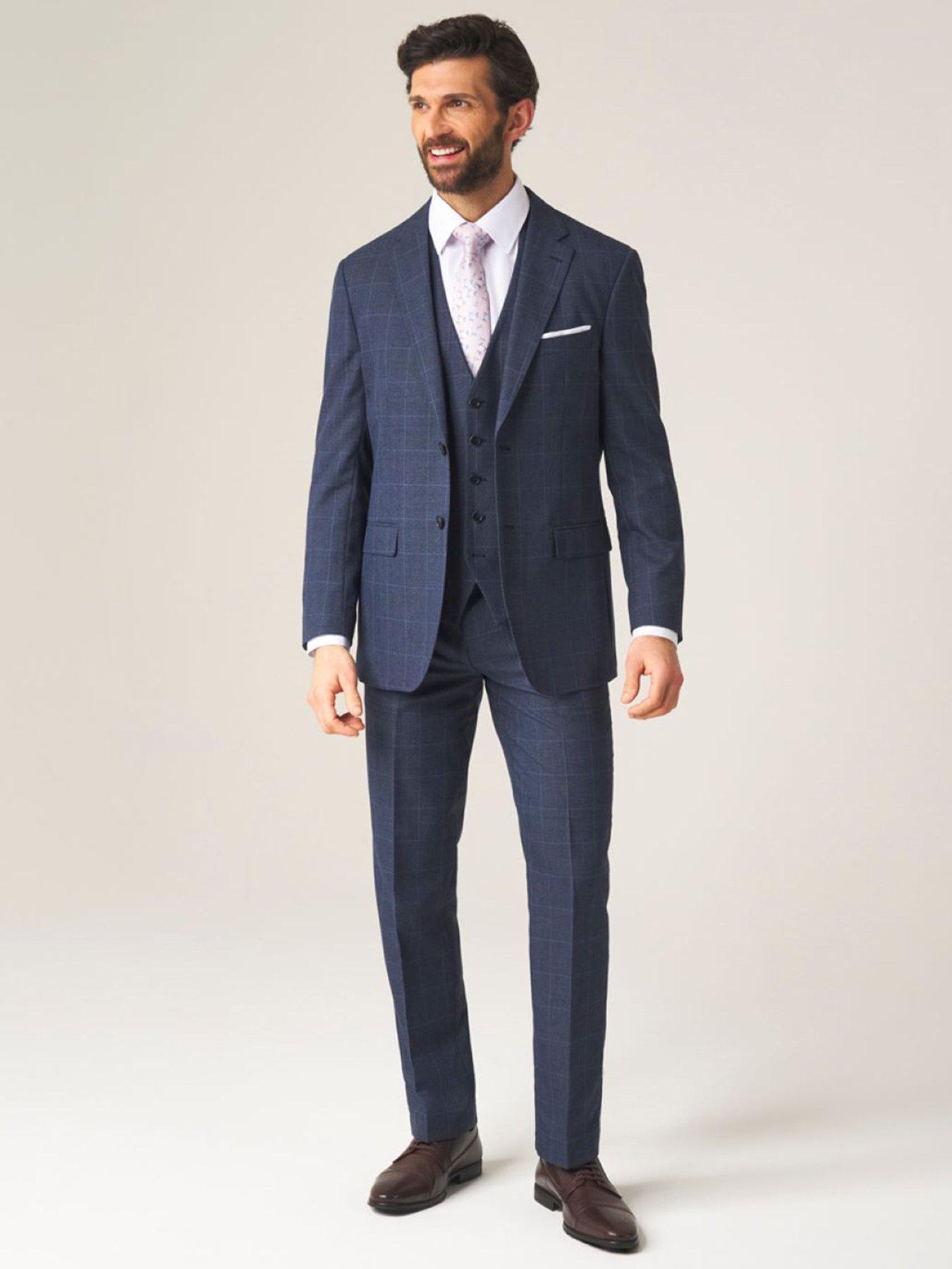 Image 3 of 3 of Skopes Anello Check Waistcoat - Blue