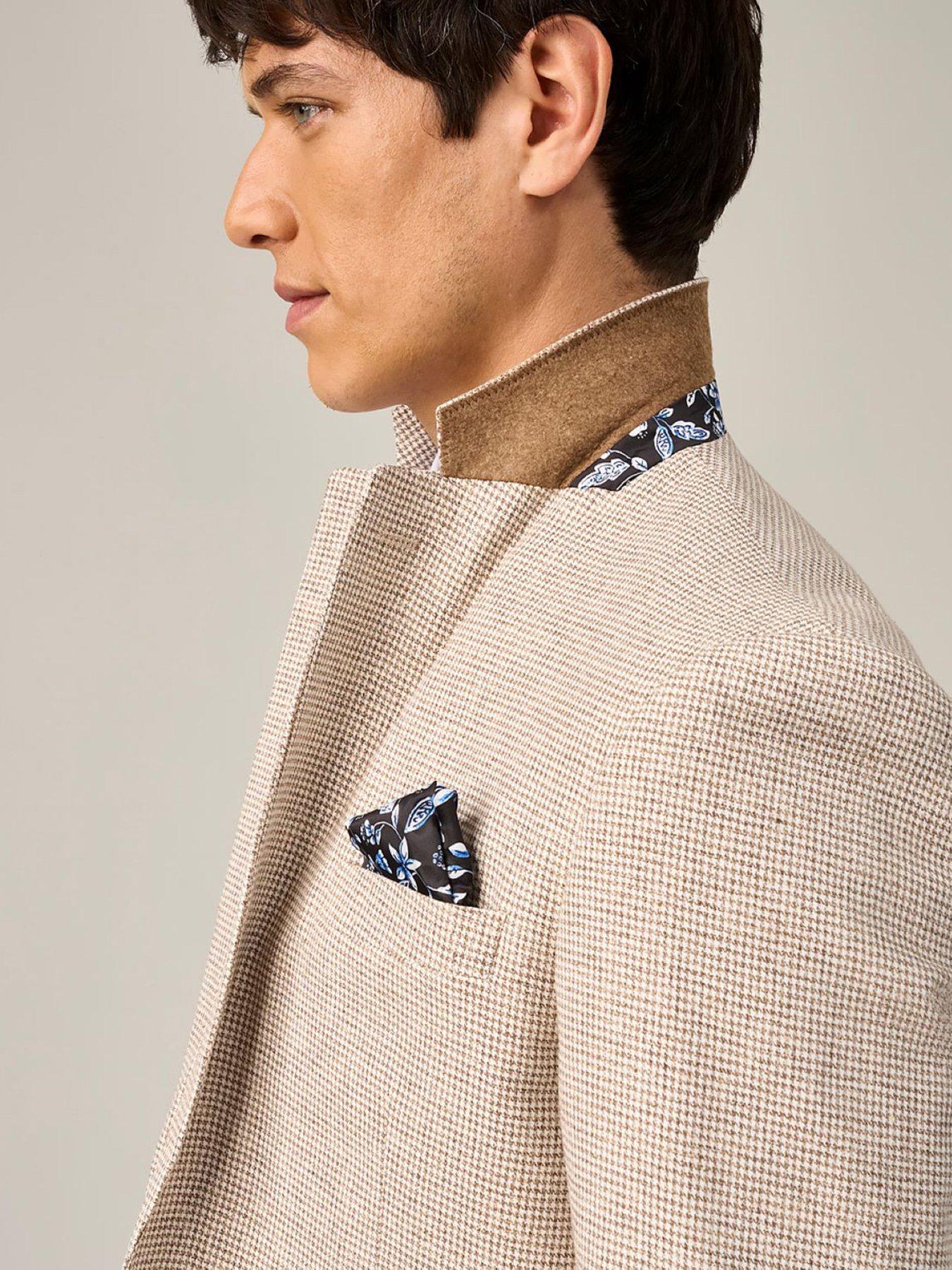 Image 5 of 7 of Skopes Aurelio Houndstooth Suit Jacket - Beige