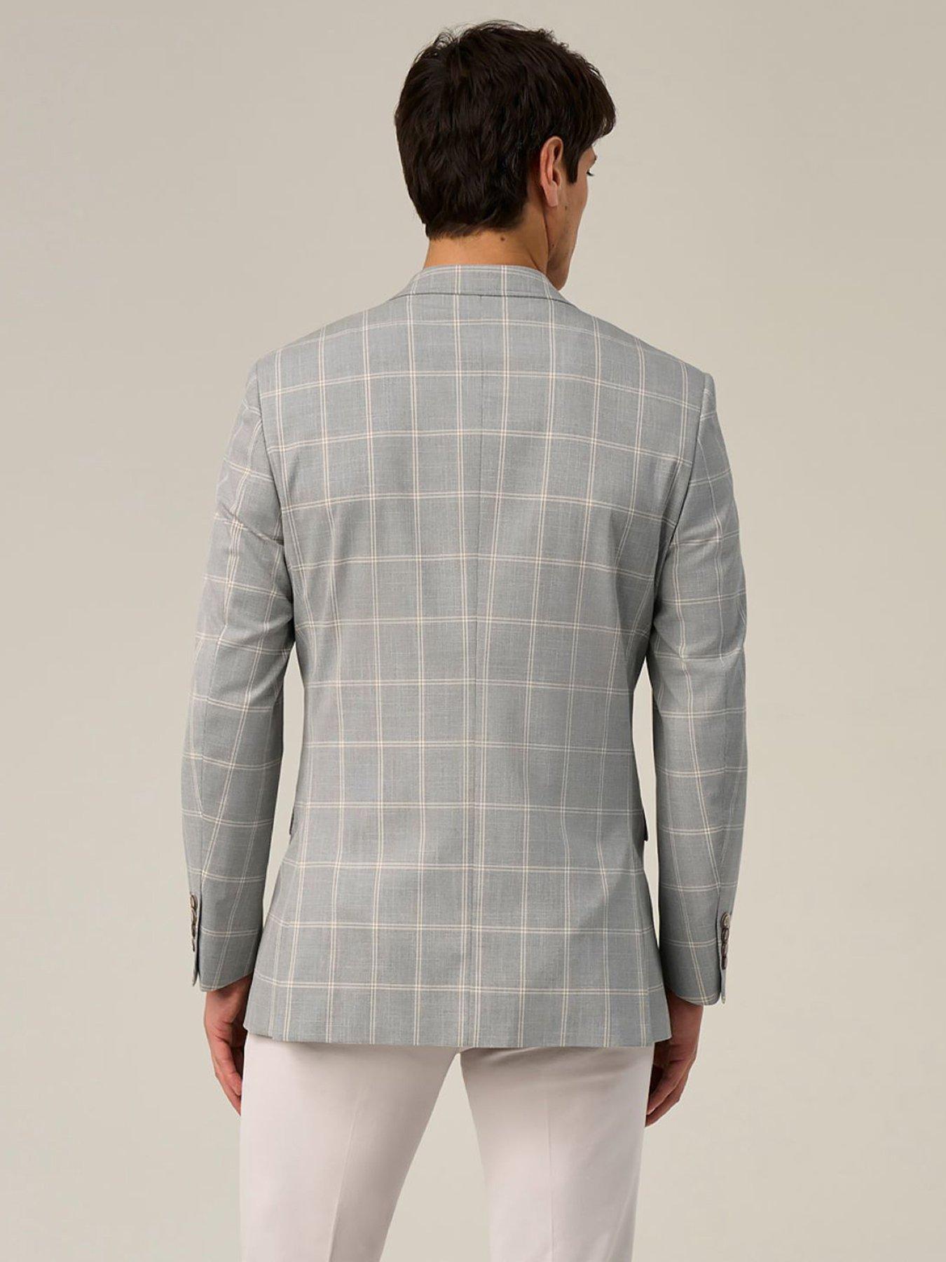 Image 2 of 7 of Skopes Burkart Check Tailored Fit Suit Jacket