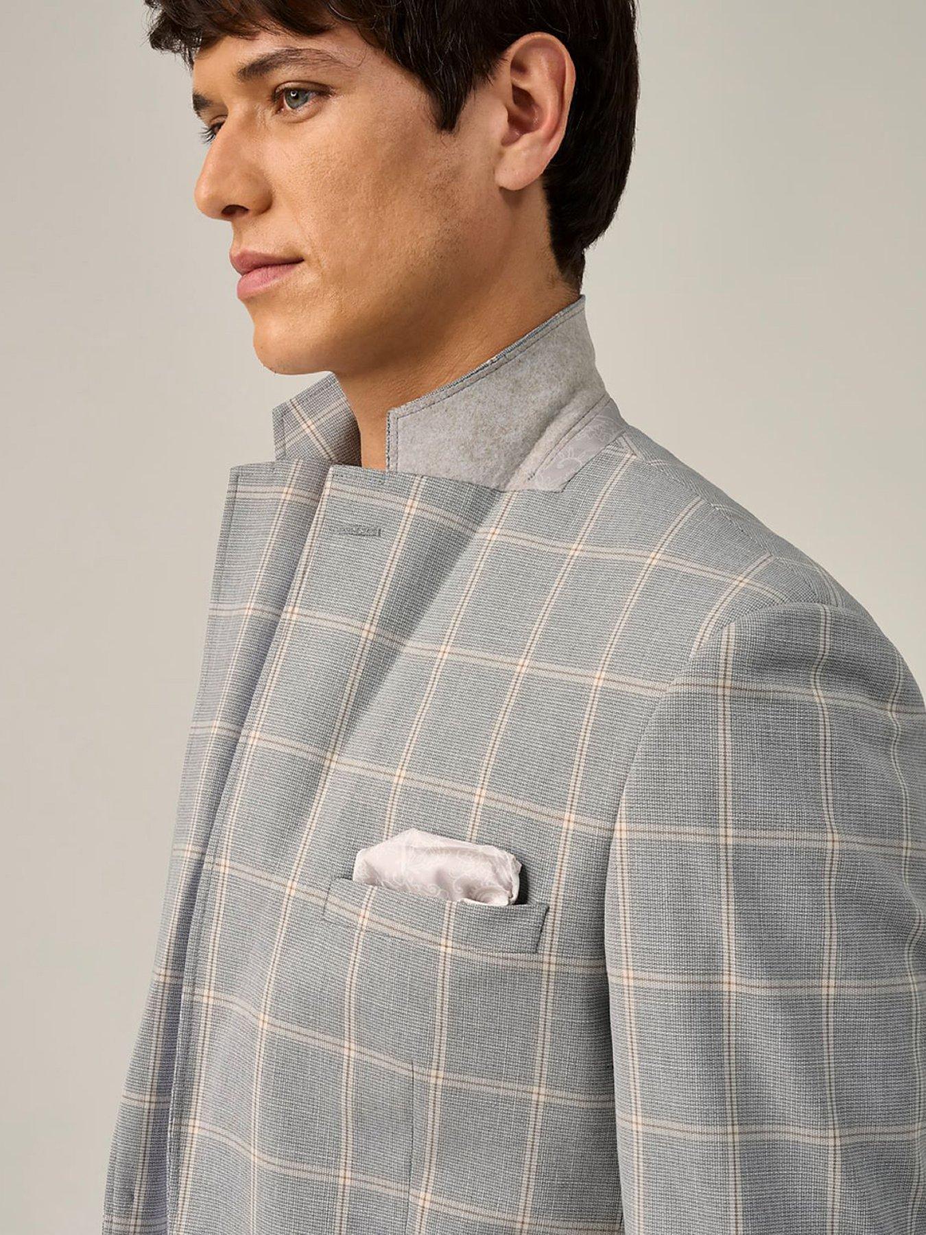 Image 5 of 7 of Skopes Burkart Check Tailored Fit Suit Jacket