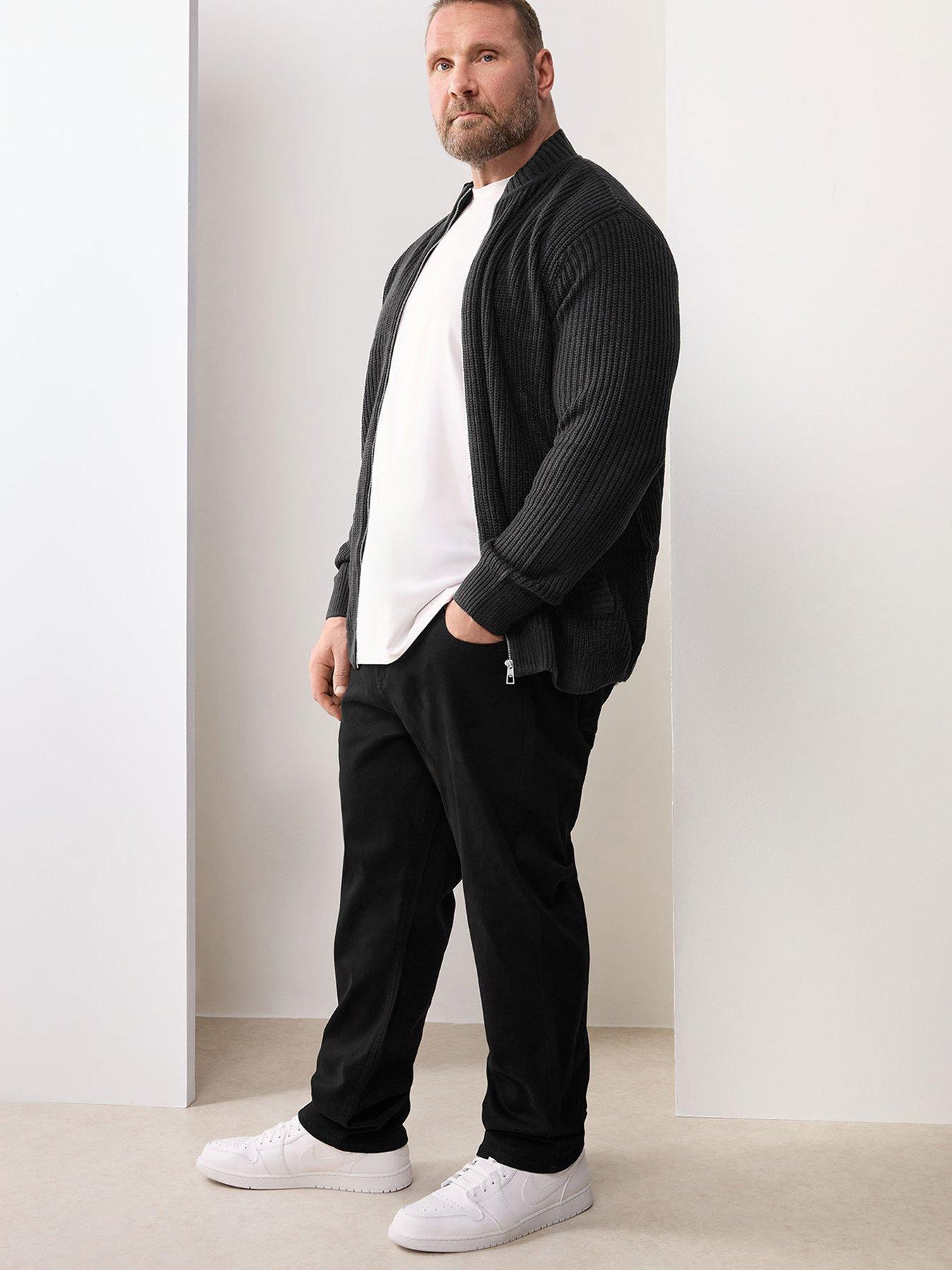 BadRhino Elasticated Straight Jean 32" - Black