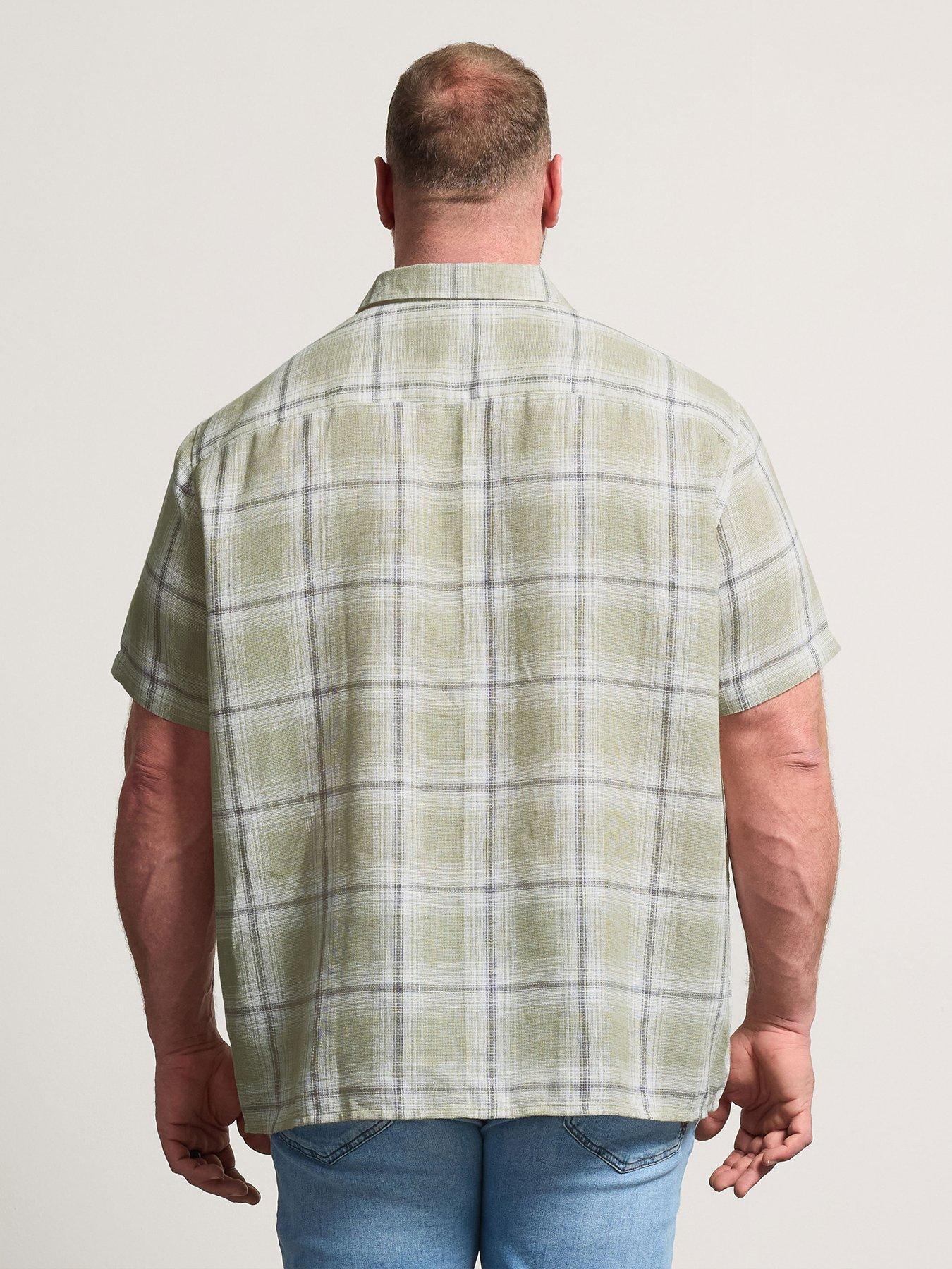 Image 2 of 4 of BadRhino Badrhino Textured Check Short Sleeve Shirt