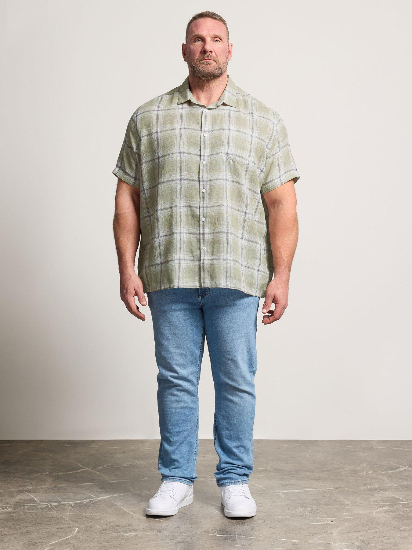 Image 3 of 4 of BadRhino Badrhino Textured Check Short Sleeve Shirt
