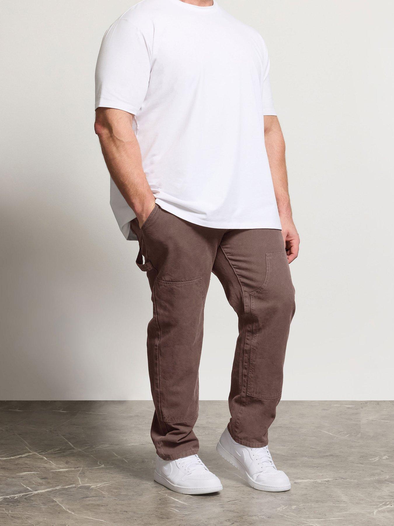 BadRhino Carpenter Style Loose Fit Jeans - Brown