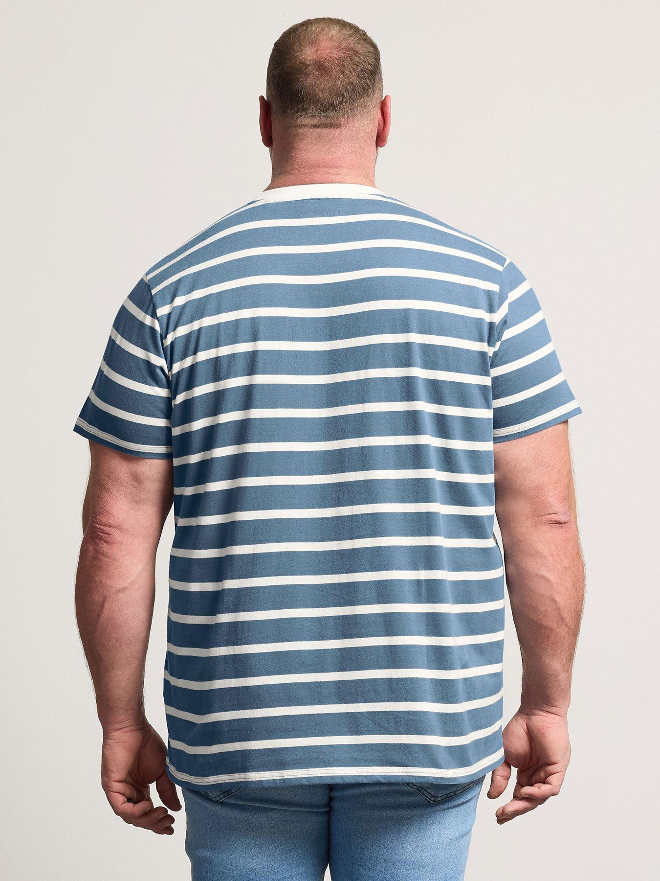Image 2 of 5 of BadRhino Striped T-Shirt - Blue