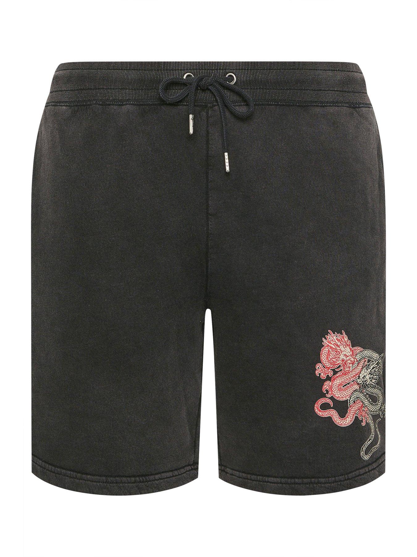 Image 5 of 5 of BadRhino Badrhino Japanese Printed Sweat Shorts