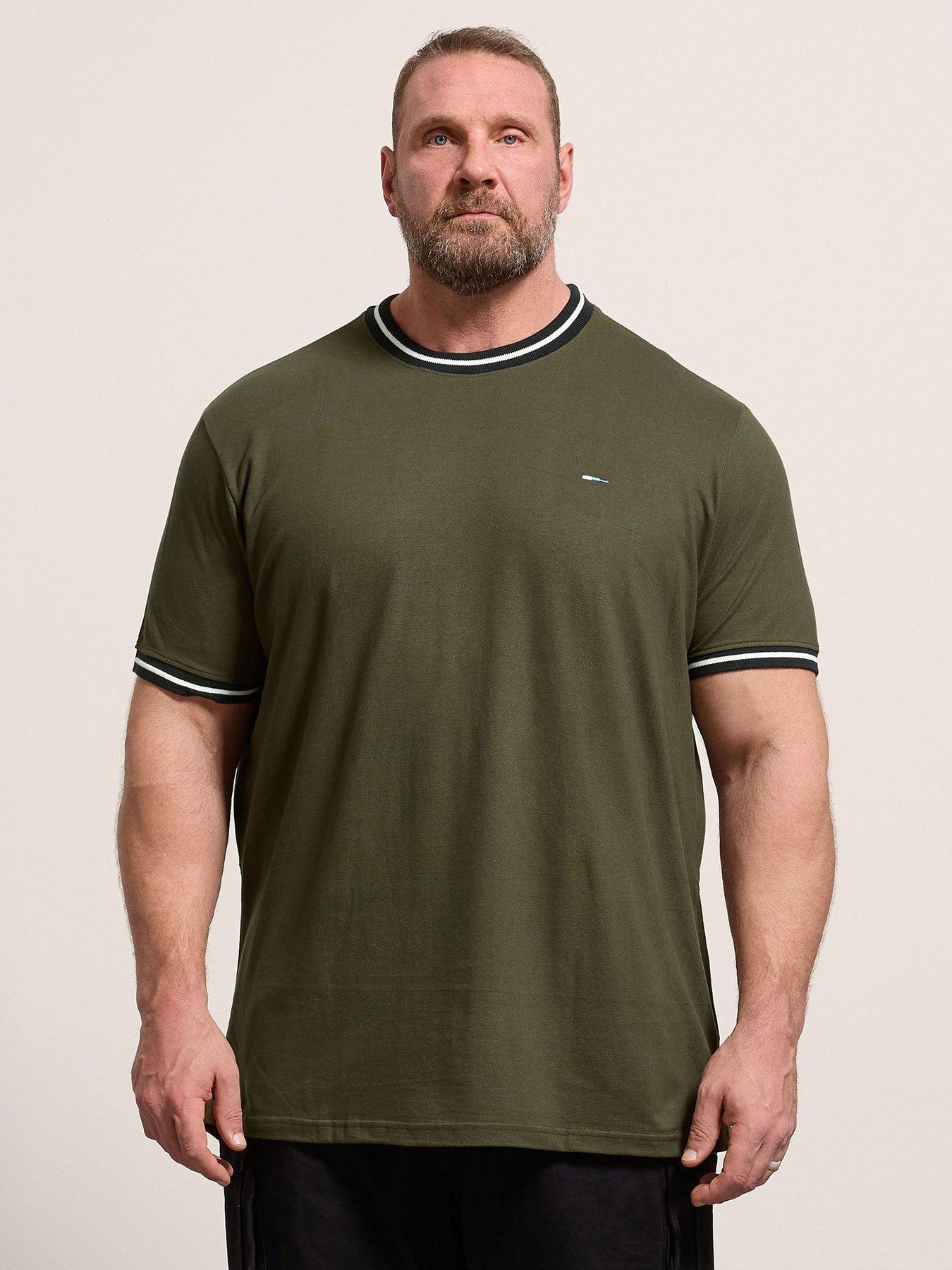 Image 1 of 5 of BadRhino Badrhino Pique Ringer T-shirt