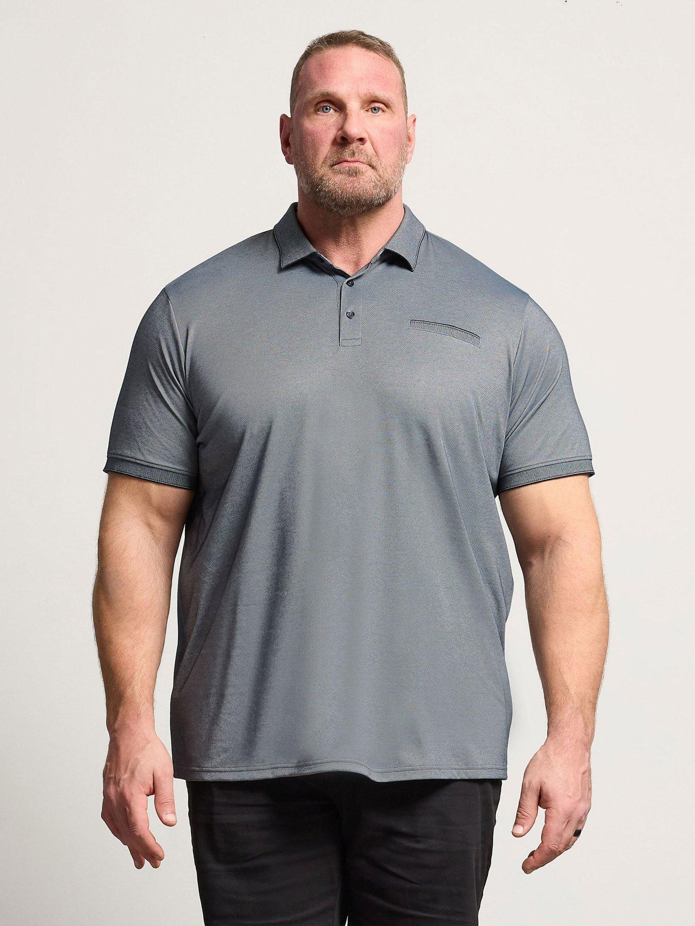 BadRhino Badrhino Two Tone Textured Polo Shirt