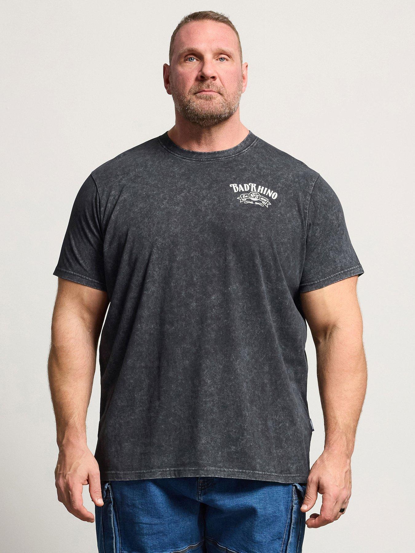 BadRhino Whiskey Rodeo Acid Wash T-Shirt - Black