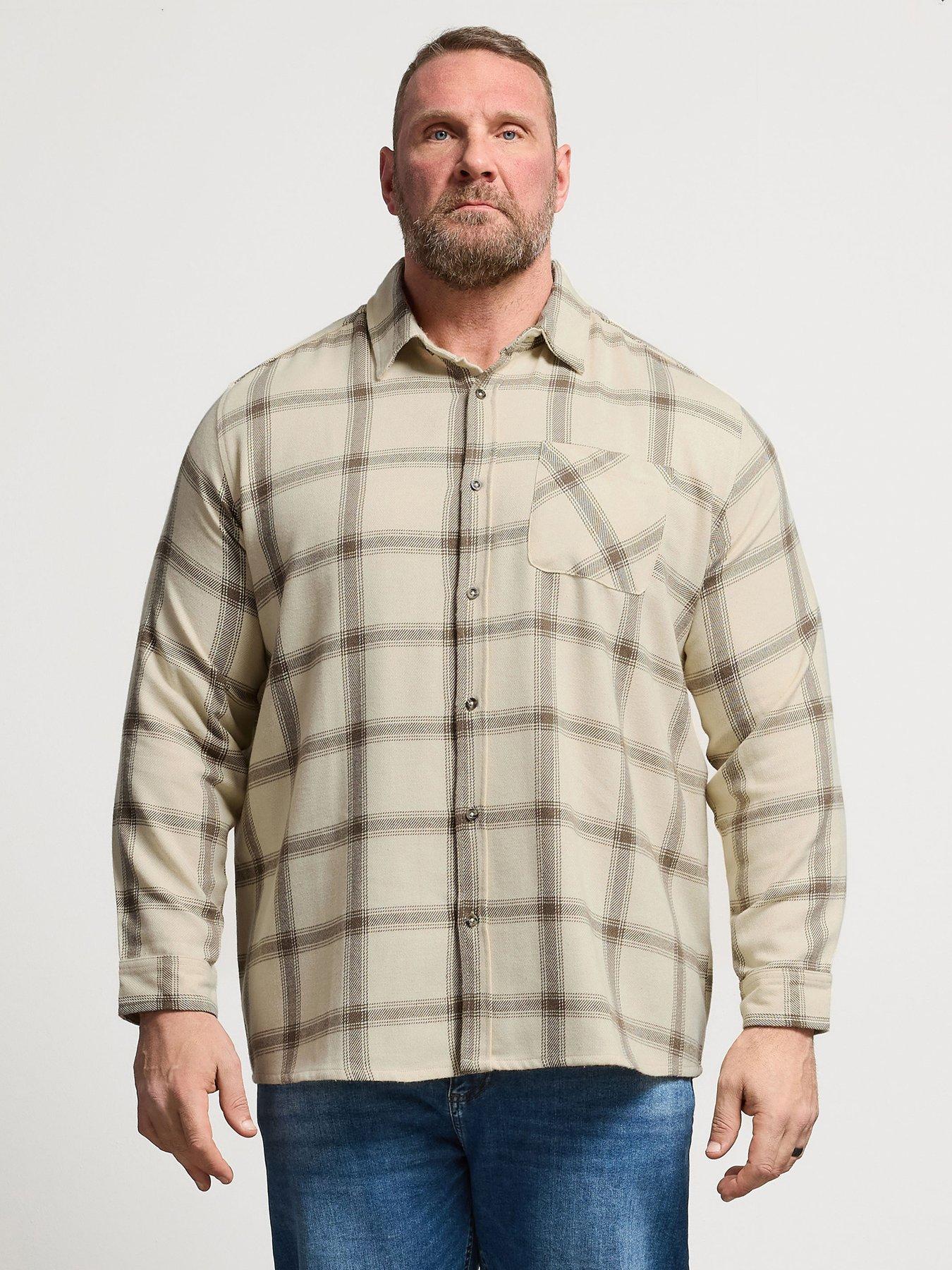 BadRhino Check Long Sleeve Shirt - Brown