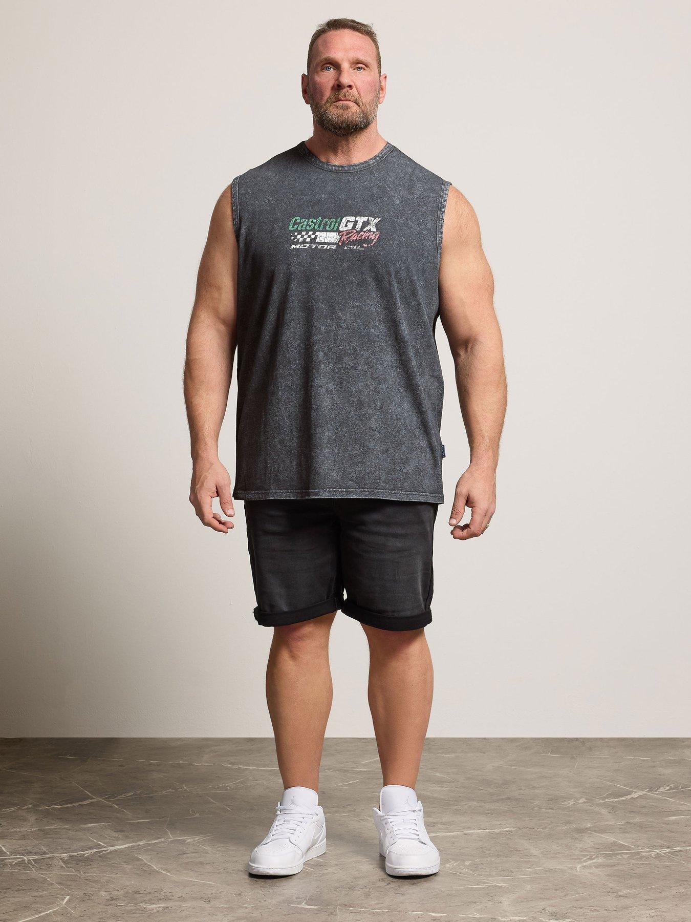 Image 3 of 5 of BadRhino Acid Wash Muscle Vest - Grey