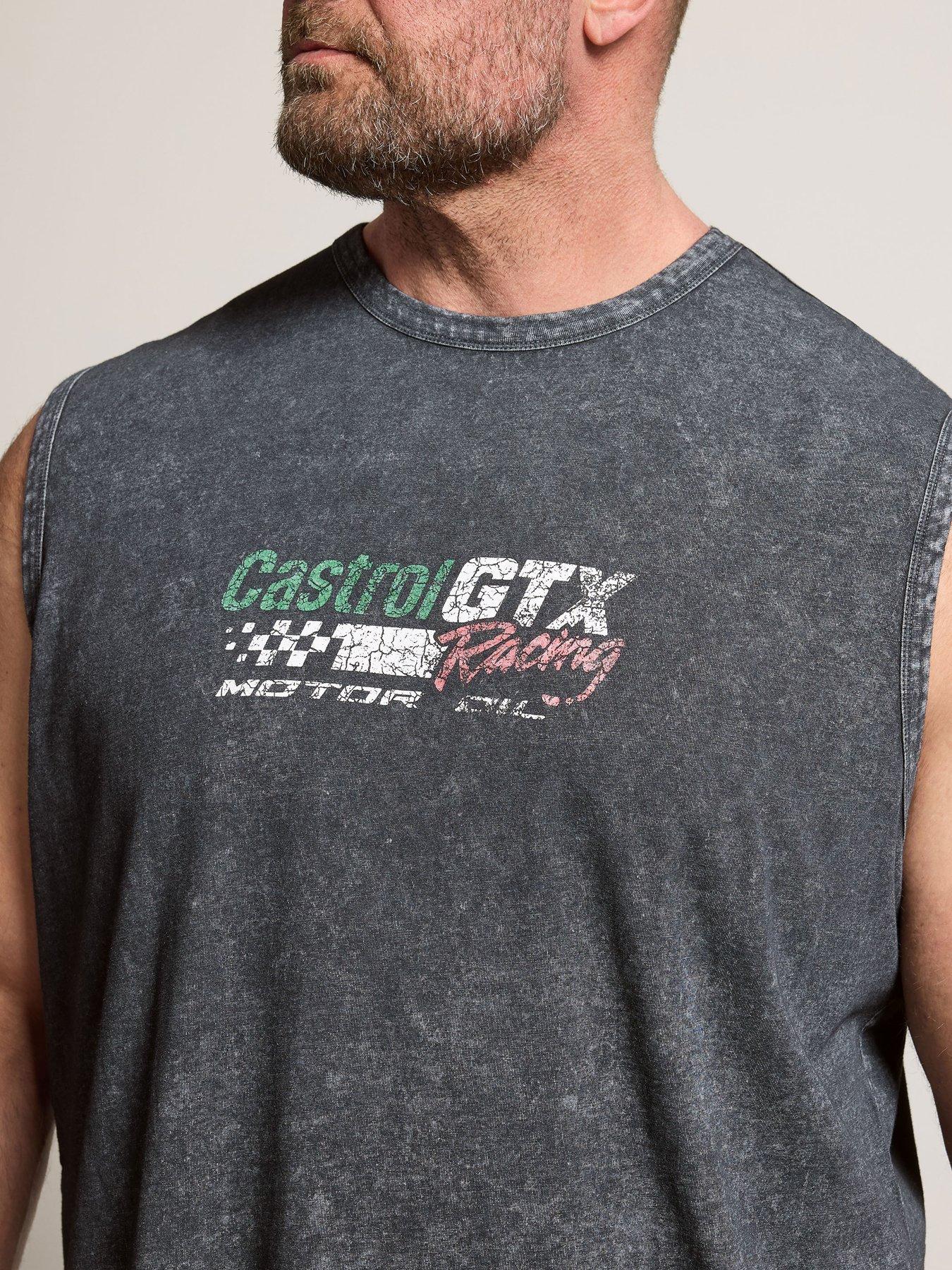 Image 4 of 5 of BadRhino Acid Wash Muscle Vest - Grey