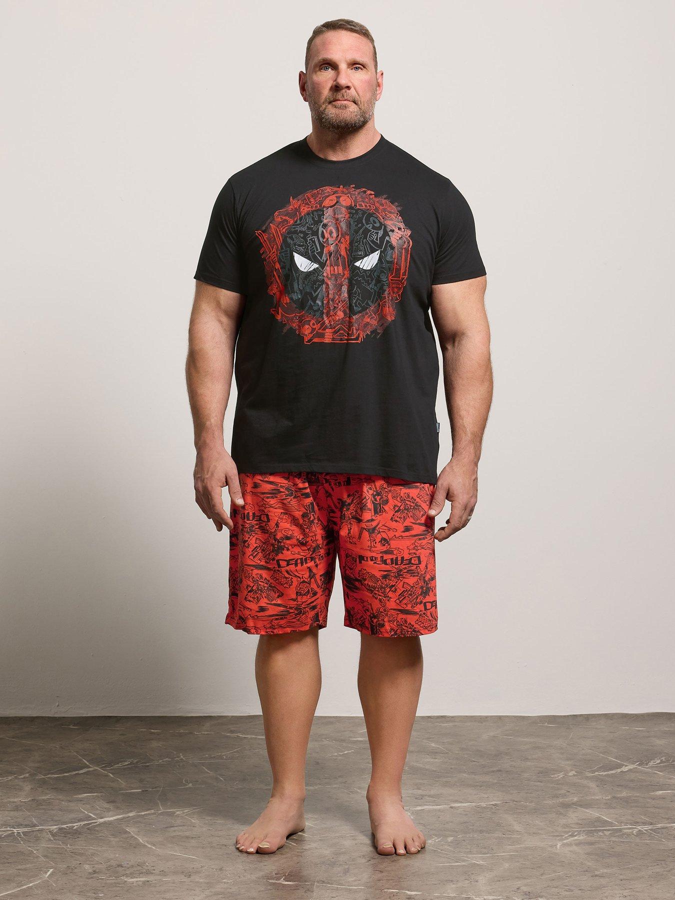 Image 1 of 5 of BadRhino Deadpool Lounge Pyjama Set - Red