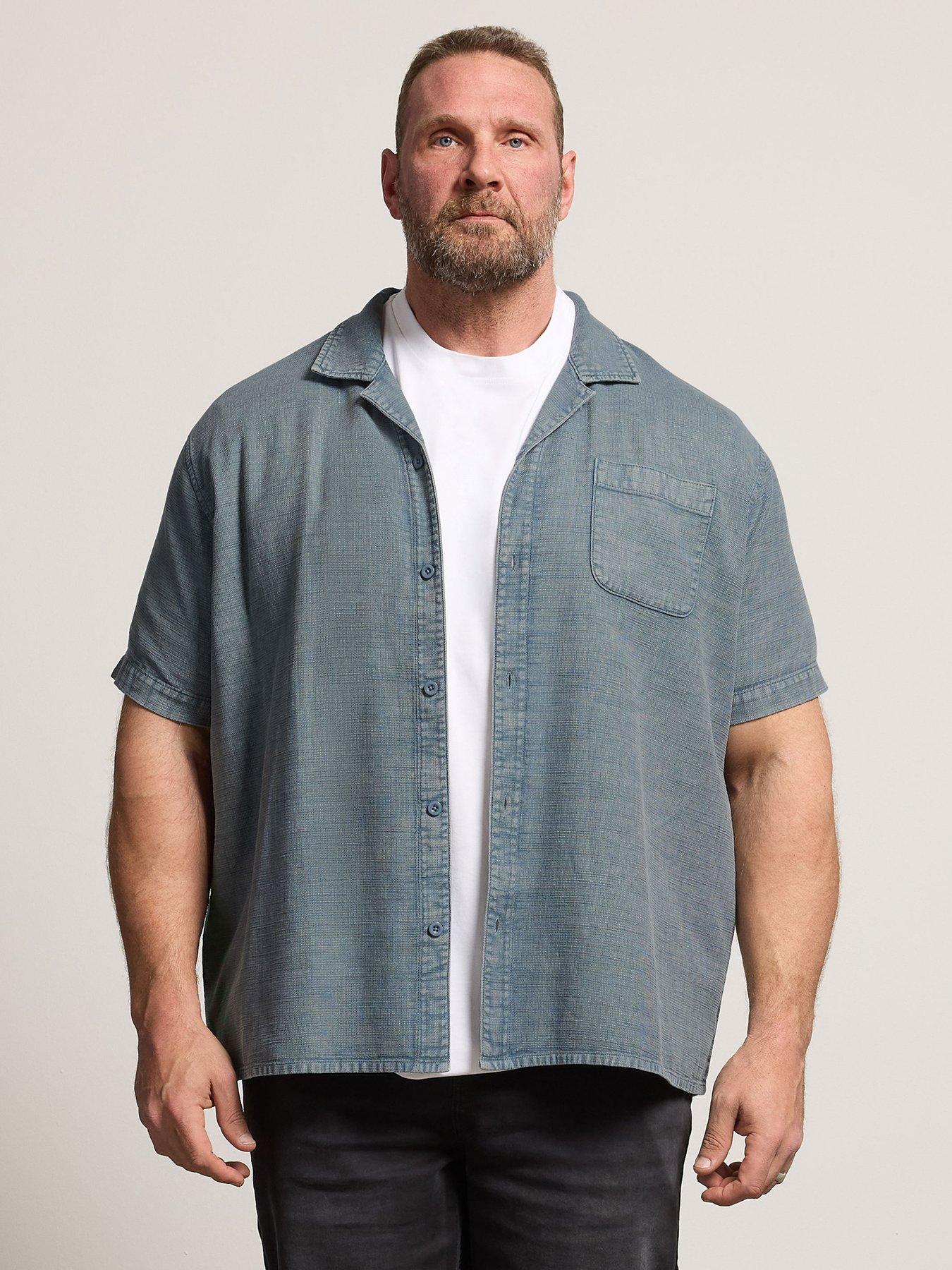 BadRhino Mirage Acid Cotton Short Sleeve Shirt - Blue