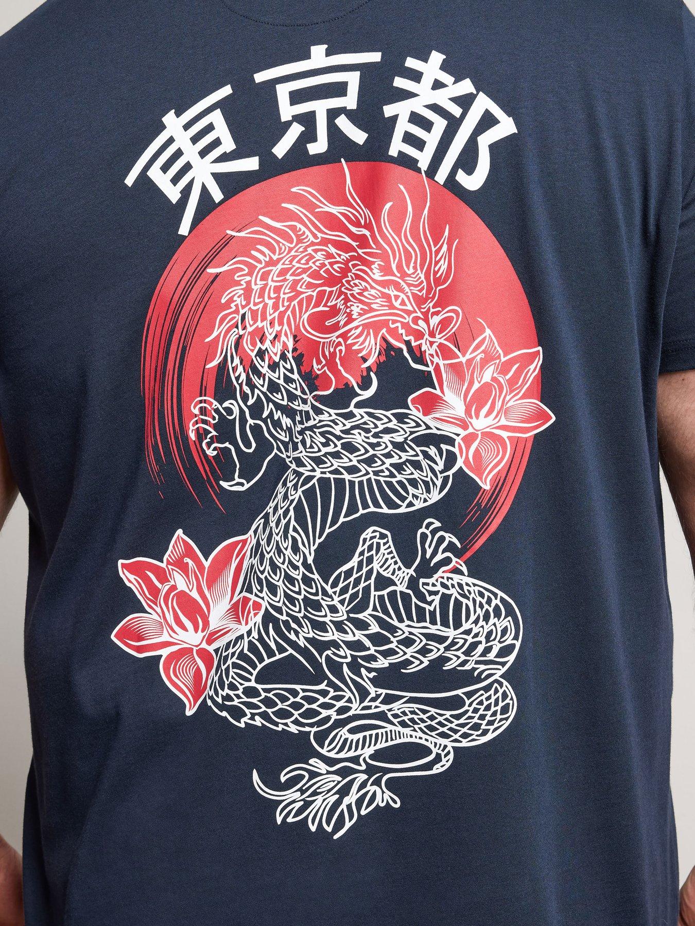 Image 5 of 6 of BadRhino Badrhino Dragon Longline T-shirt