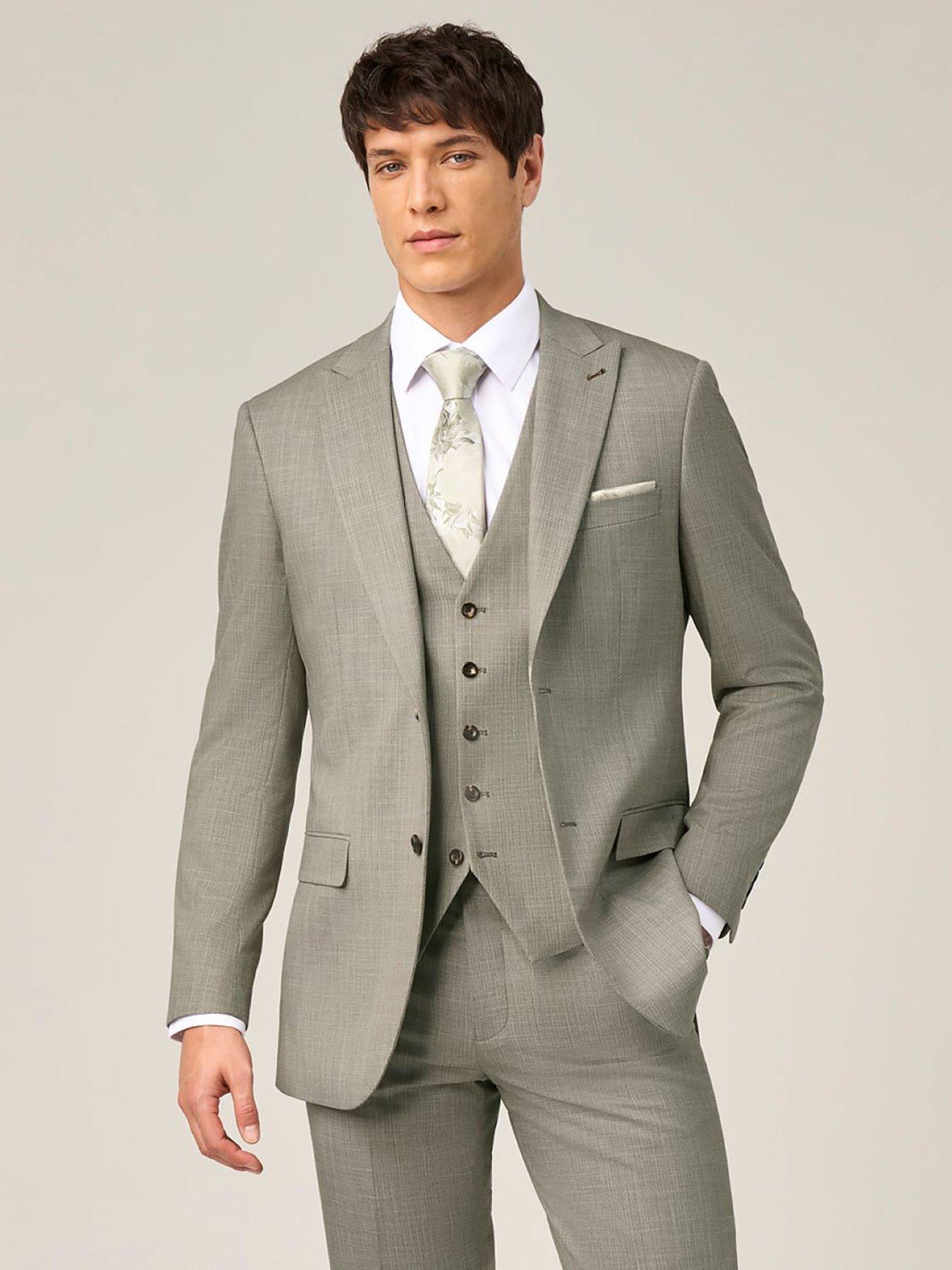 Skopes Redding Tailored Fit Suit Jacket - Light Green