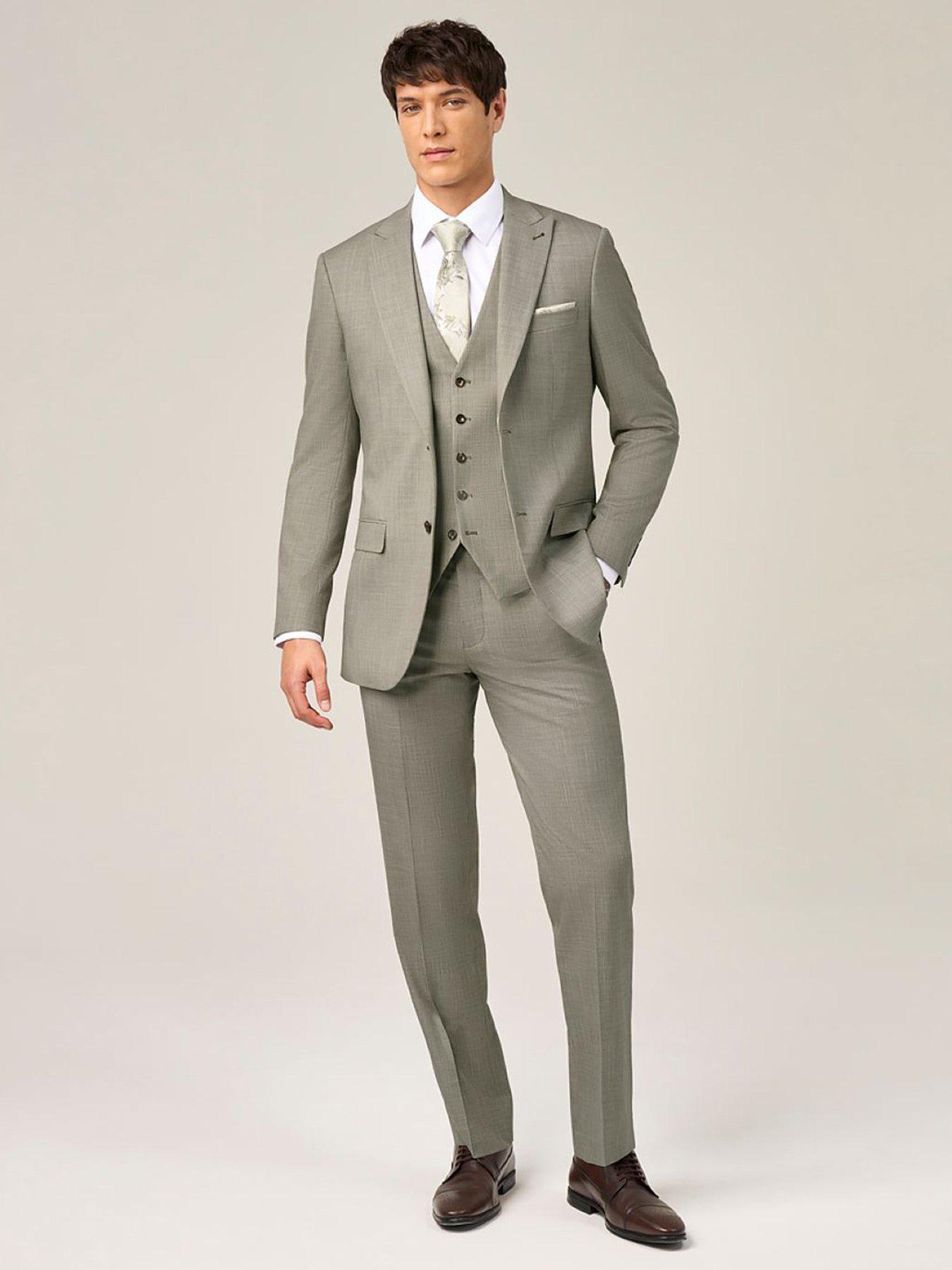 Image 3 of 5 of Skopes Redding Tailored Fit Suit Trousers - Light Green