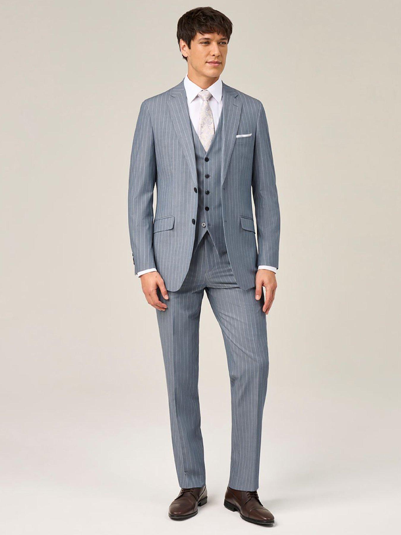 Image 3 of 5 of Skopes Levins Pinstripe Tailored Fit Suit Trousers