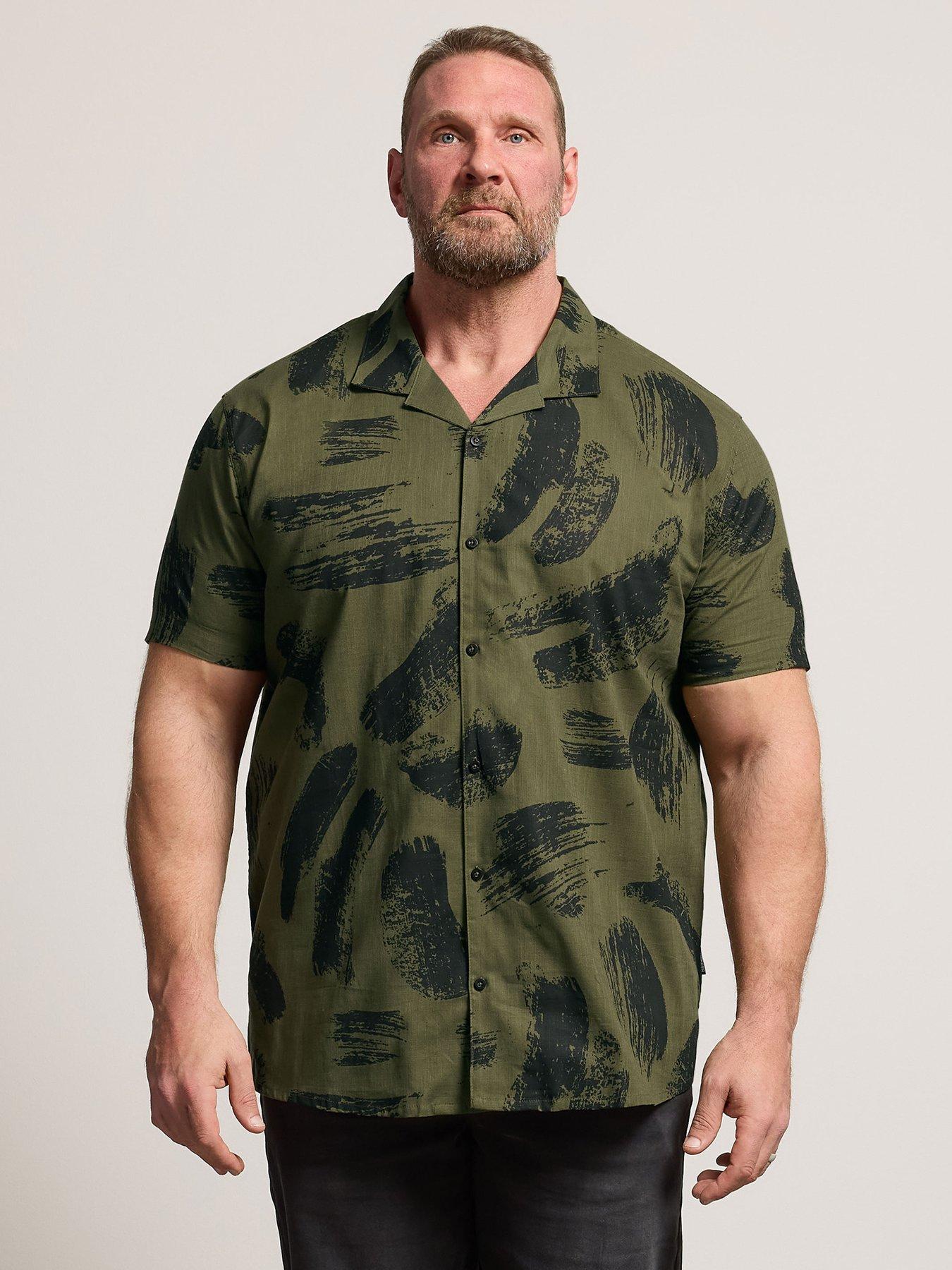 BadRhino Brushstroke Short Sleeve Shirt - Green