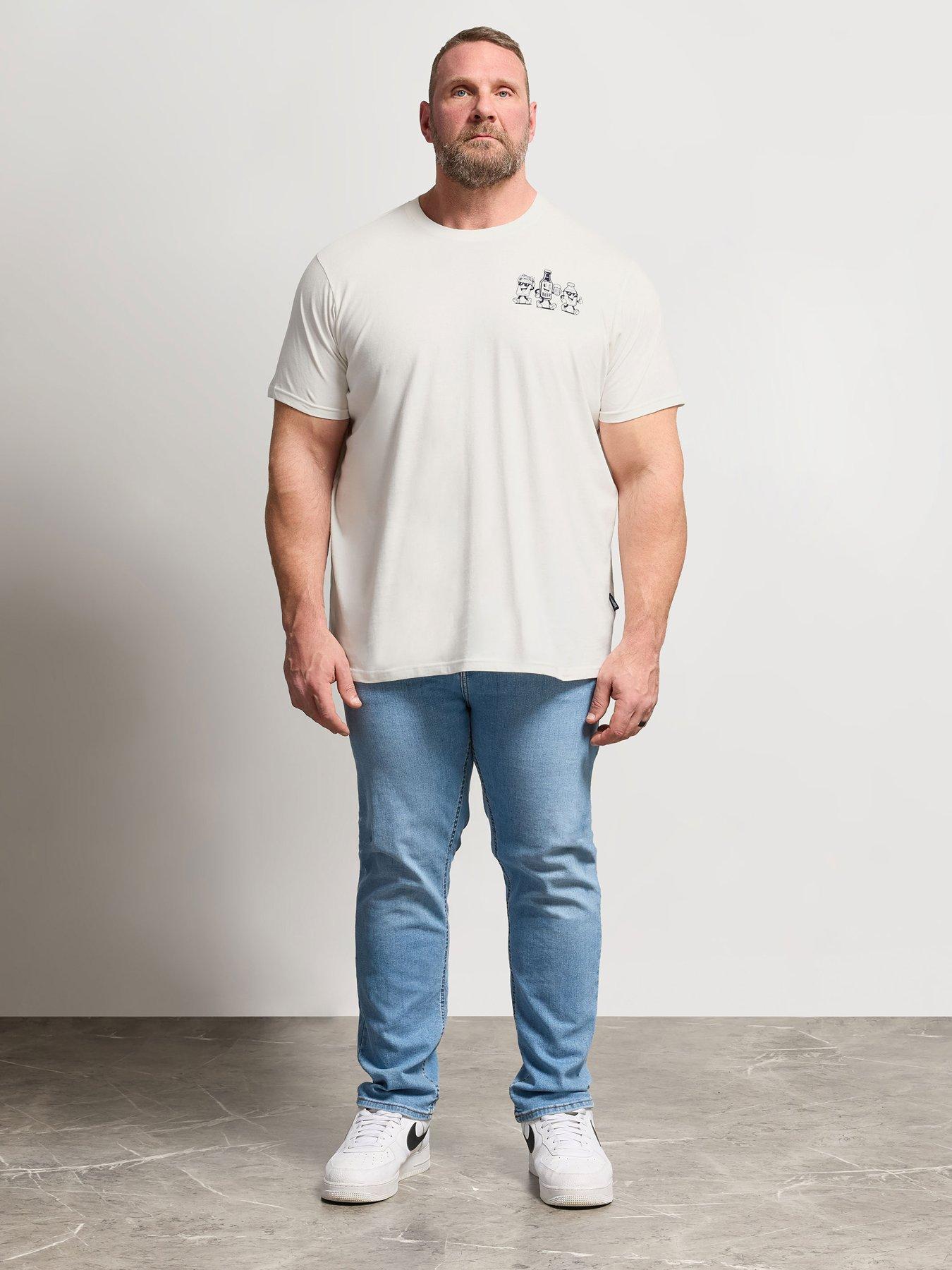 Image 3 of 5 of BadRhino Don't Worry Beer Happy T-Shirt - White