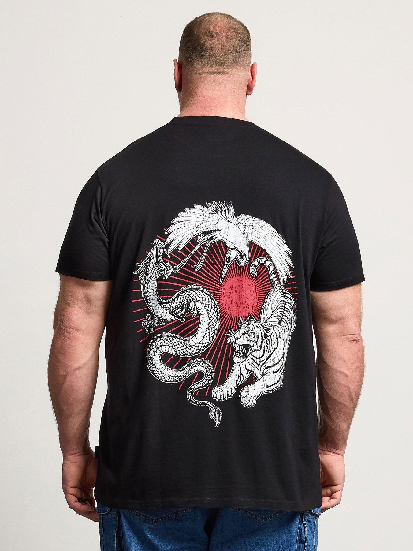 Image 2 of 4 of BadRhino Badrhino Dragon Longline T-shirt