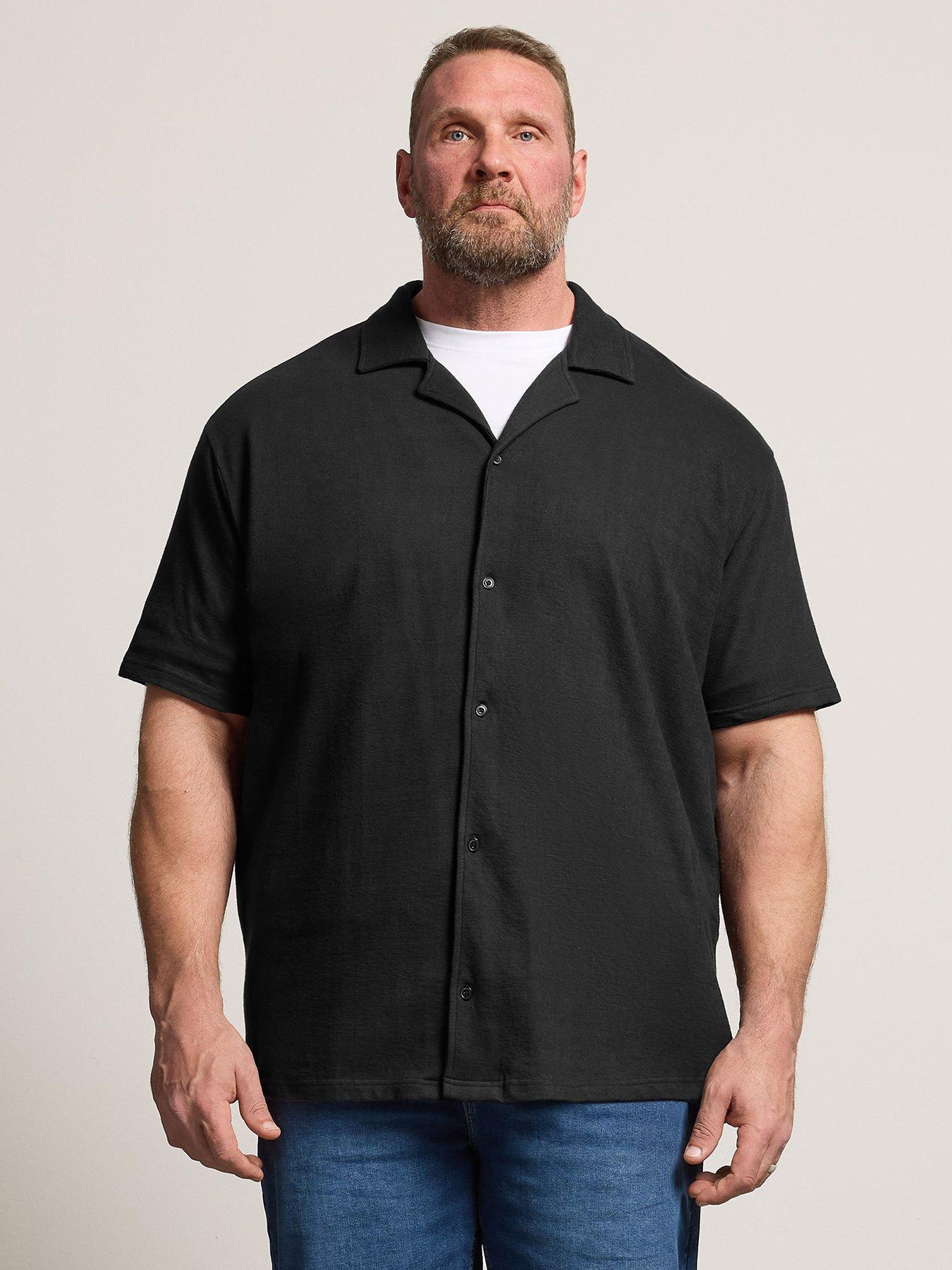 BadRhino Badrhino Revere Neck Slub Short Sleeve Shirt