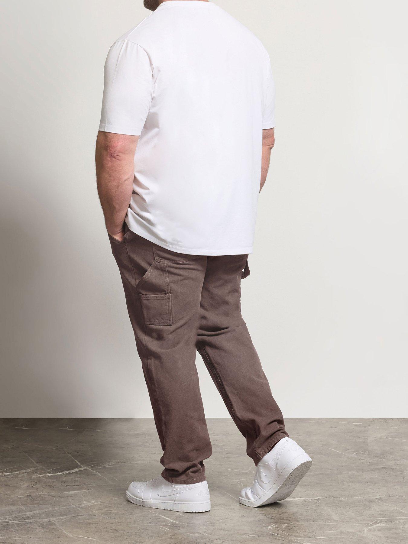 Image 2 of 4 of BadRhino Carpenter Style Loose Fit Jeans - Brown