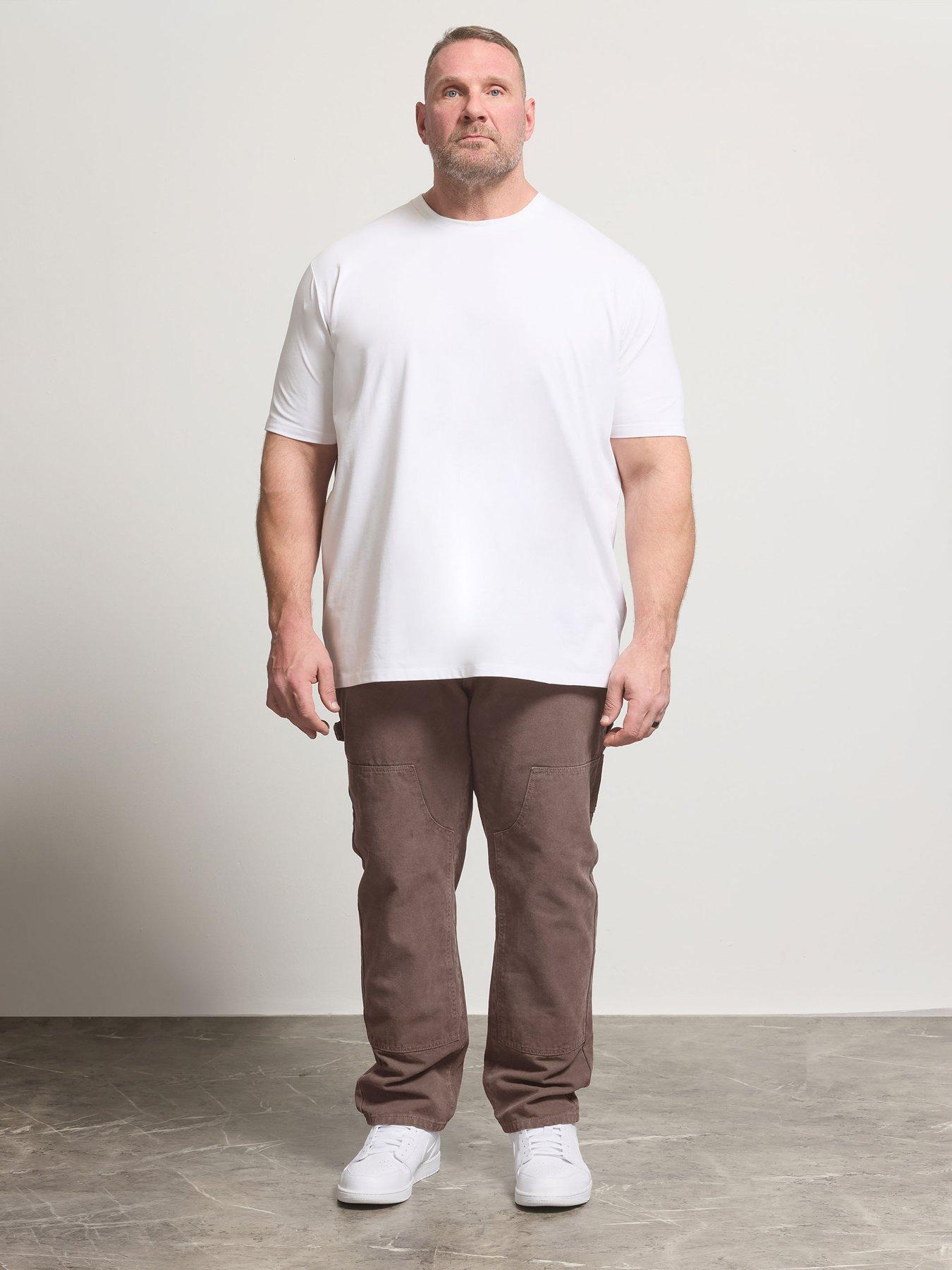 Image 3 of 4 of BadRhino Carpenter Style Loose Fit Jeans - Brown