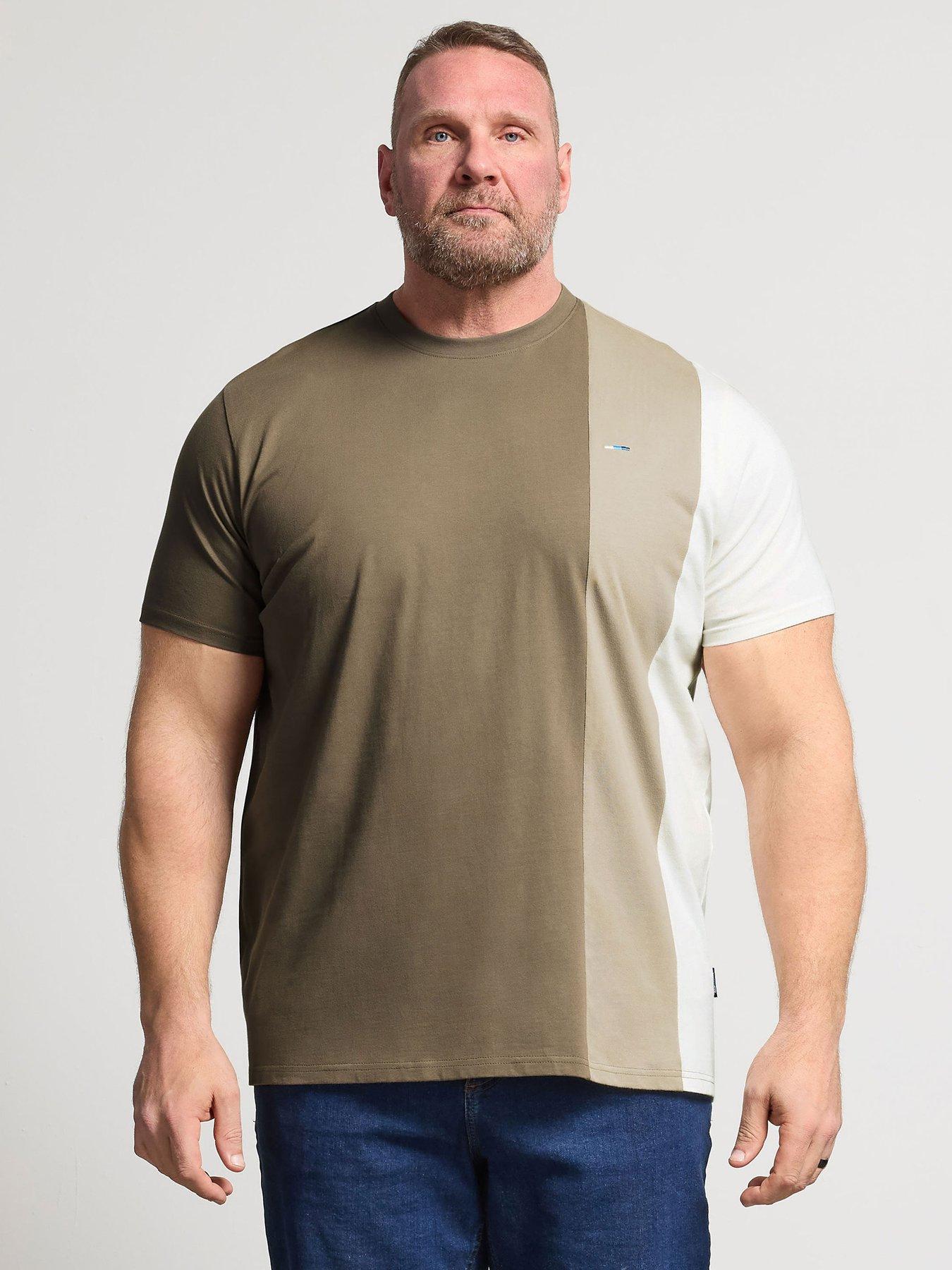 BadRhino Cut and Sew T-Shirt, Brown, Size 7-8Xl, Men