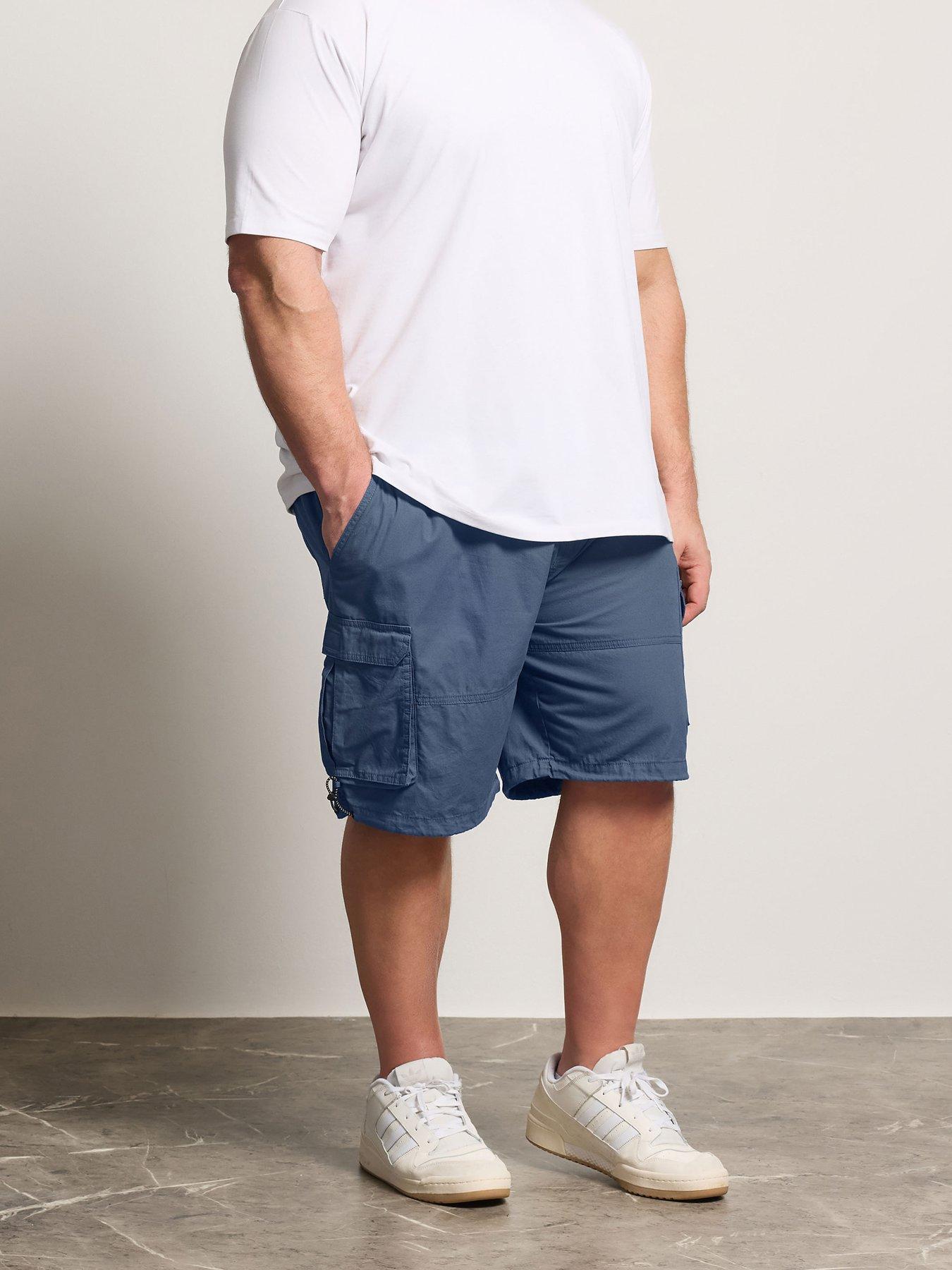 BadRhino Three Quarter Cargo Shorts - Blue