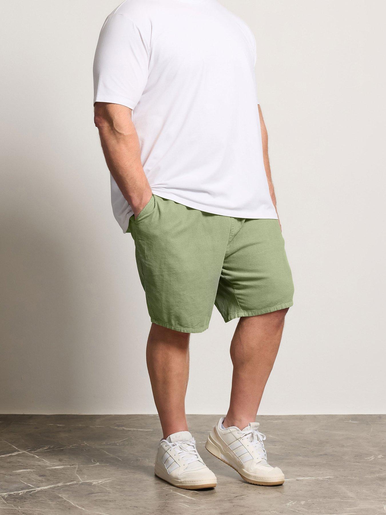Image 1 of 5 of BadRhino Elasticated Cord Shorts - Green