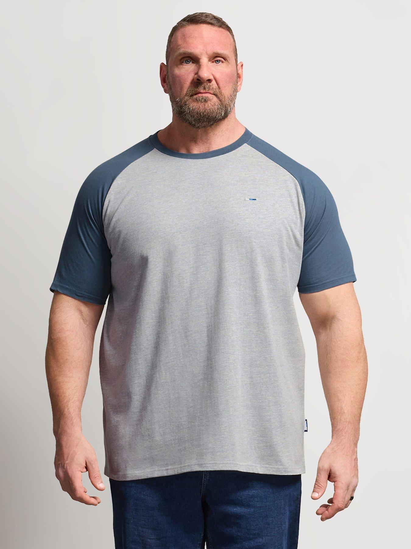 BadRhino Raglan Mirage T-Shirt, Blue, Size 4Xl, Men