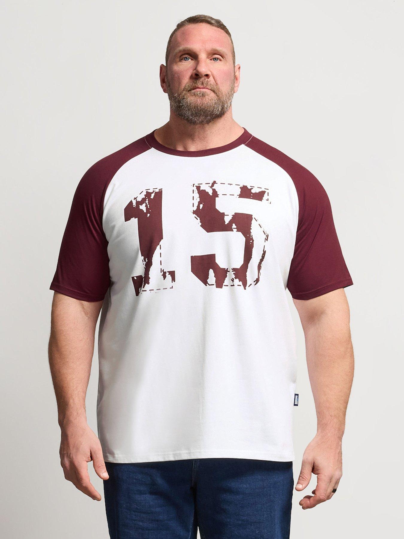 BadRhino 15 Raglan Football T-Shirt - Red