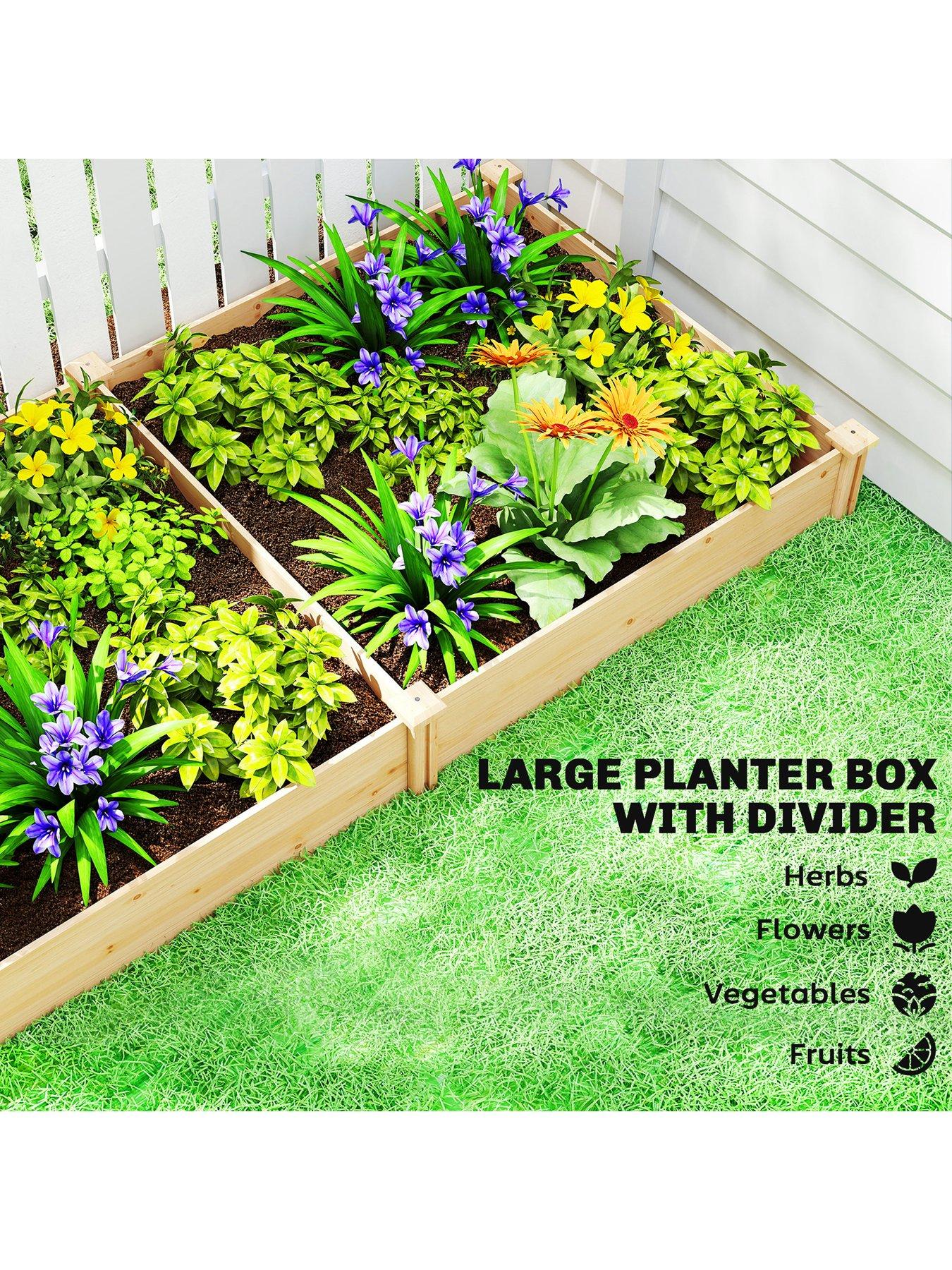 Image 4 of 7 of OutSunny Garden Bed Flat 235W X 121D X 26H Cm