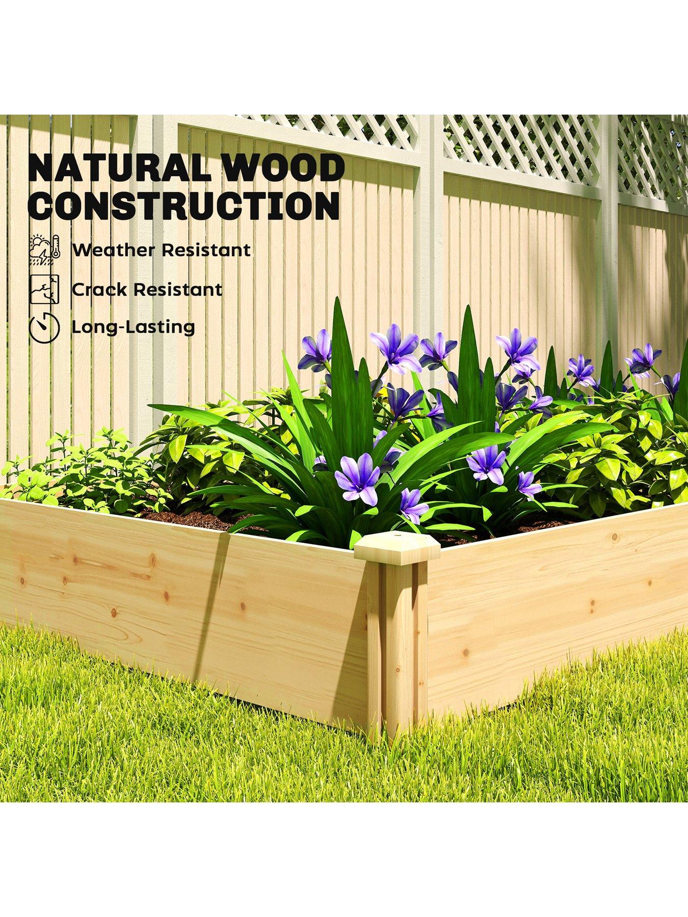 Image 7 of 7 of OutSunny Garden Bed Flat 235W X 121D X 26H Cm
