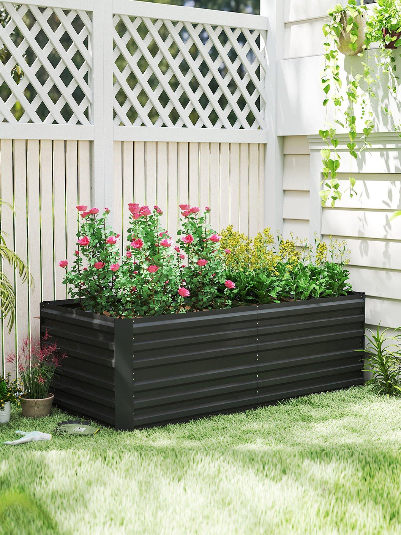 OutSunny Garden Bed Tall 180L X 90W X 59H Cm