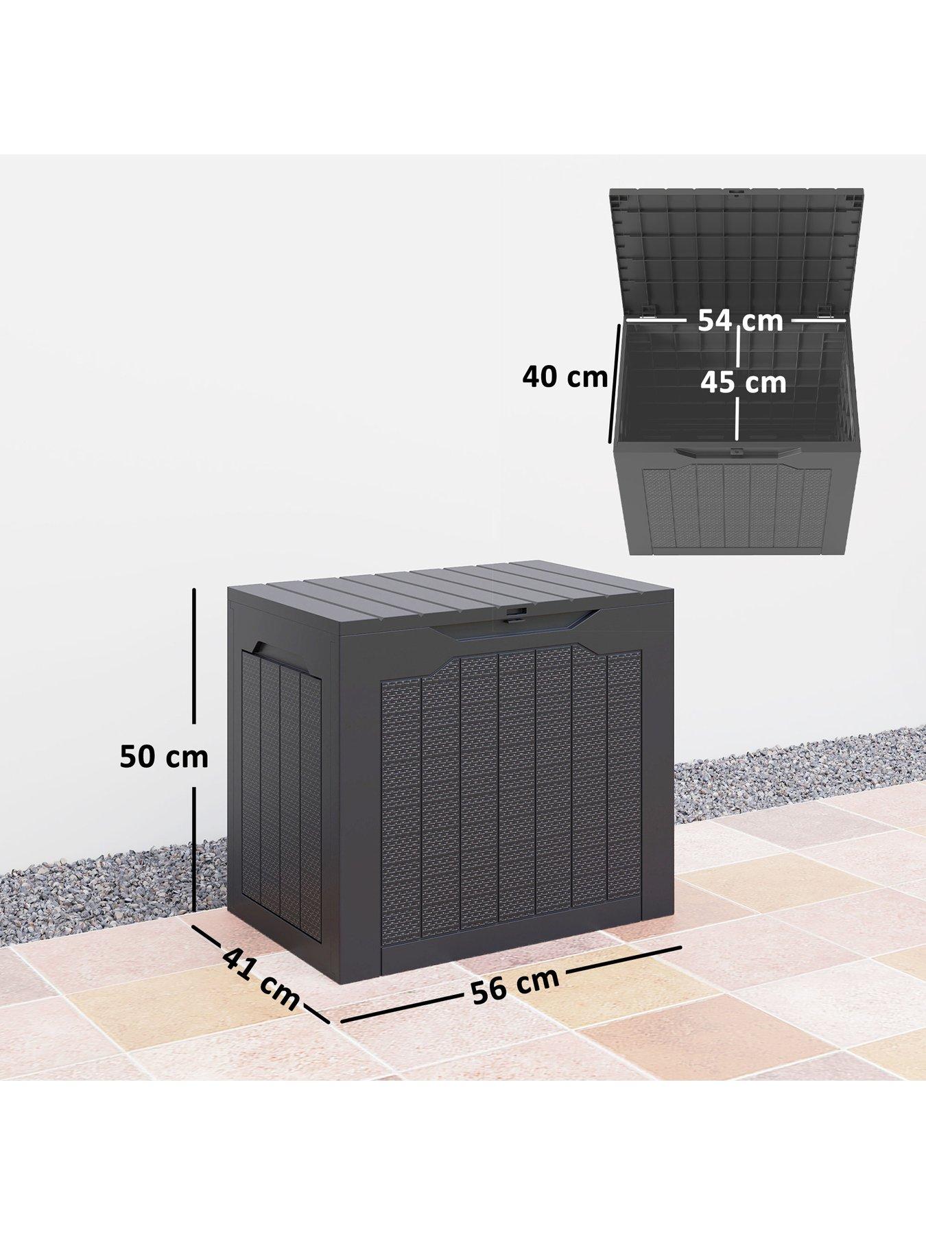 Image 3 of 7 of OutSunny Outdoor Storage Box (L 56 x W 41 x H 50 cm) - Black
